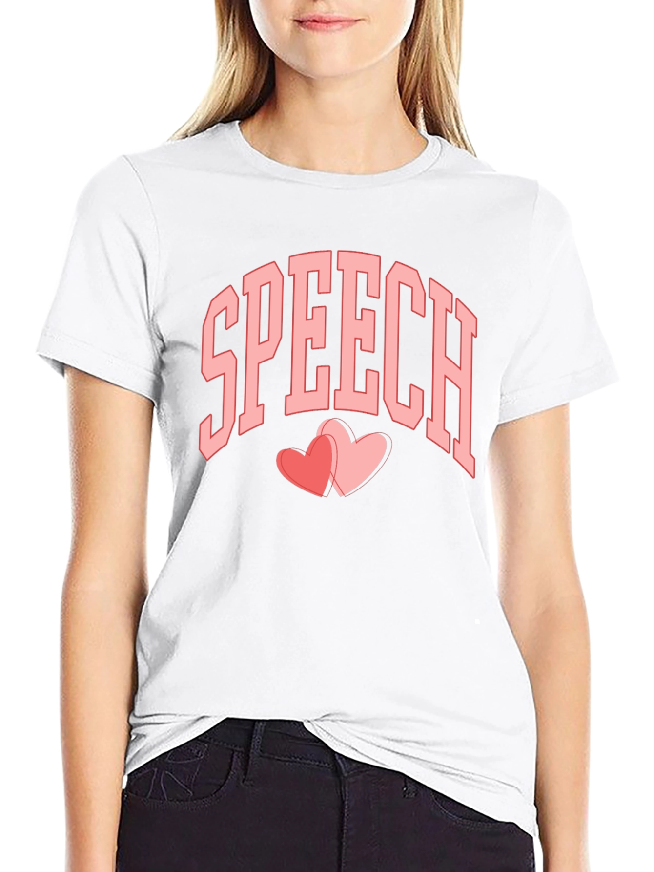 Speech Hearts Graphic Tee