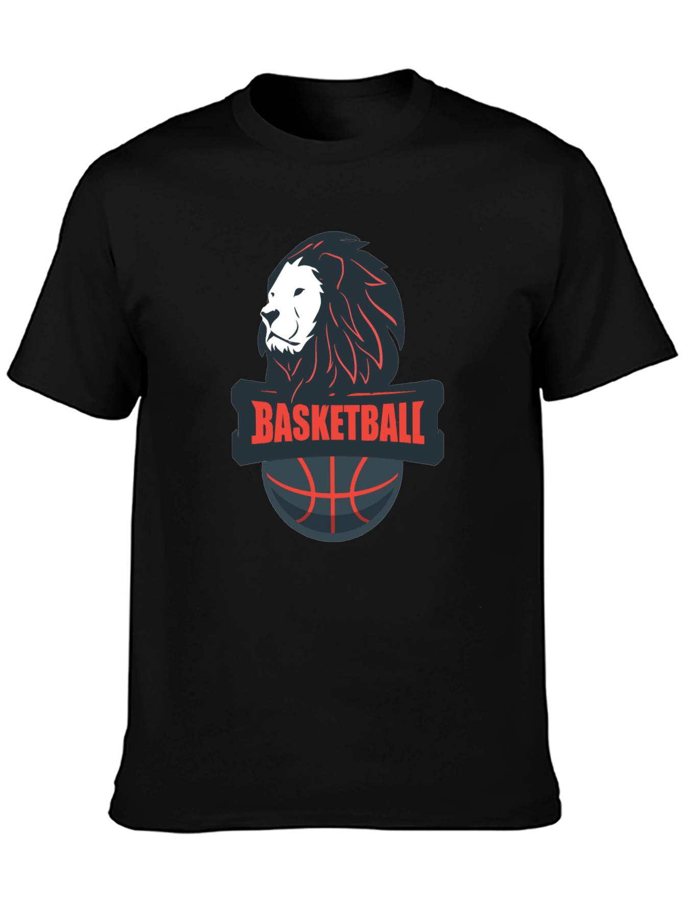 Basketball Lion Graphic Tee - Cool Sports T-Shirt