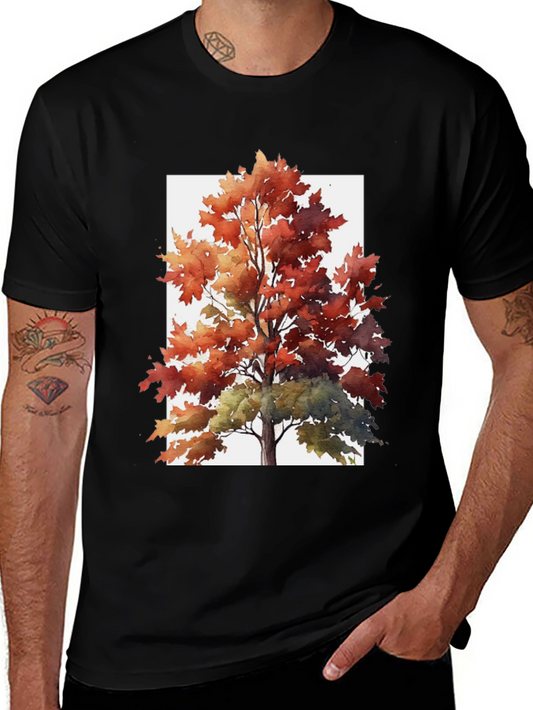 Autumn Tree Graphic Tee - Nature Inspired T-Shirt