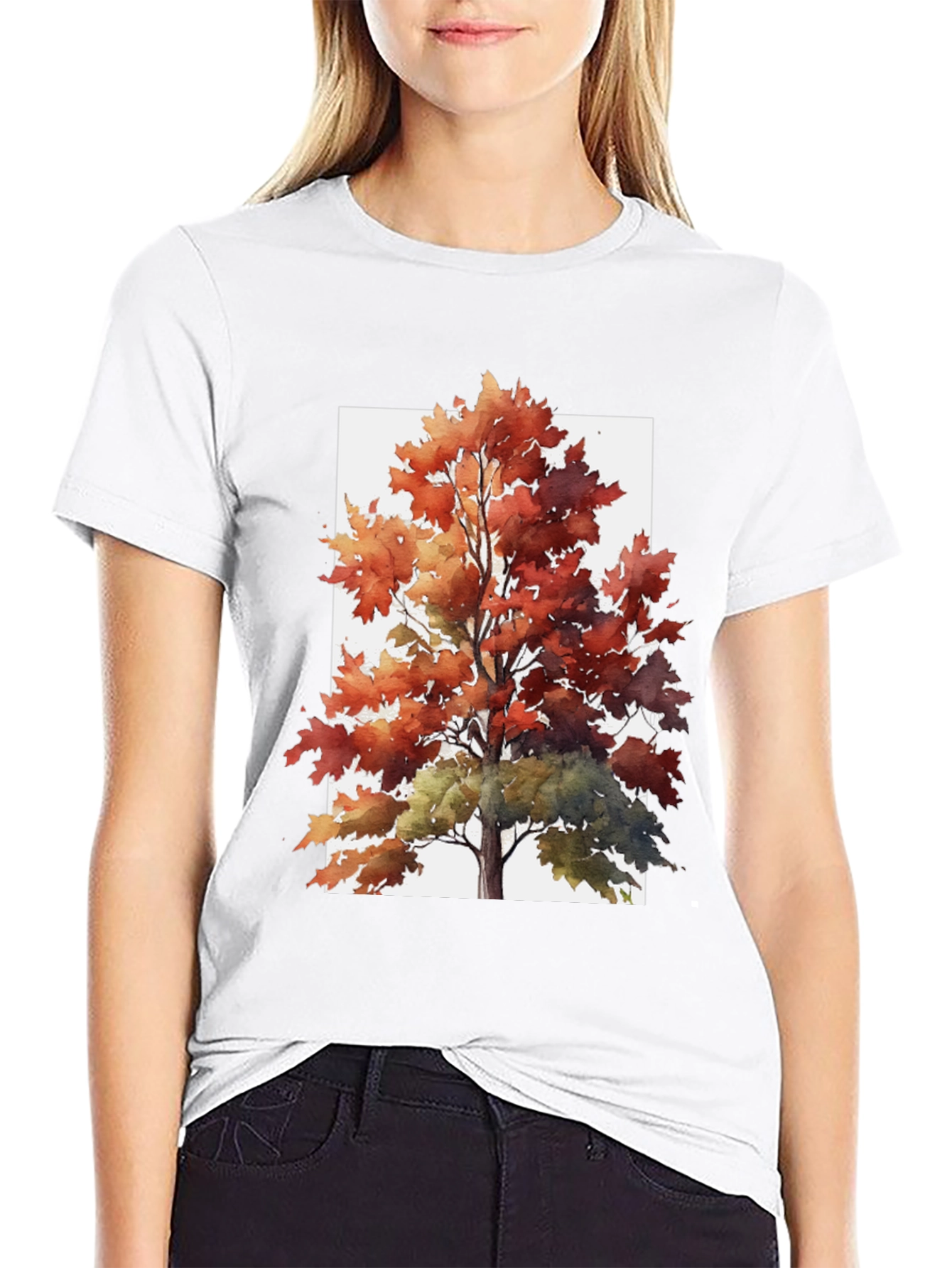 Autumn Tree Graphic Tee - Nature Inspired T-Shirt