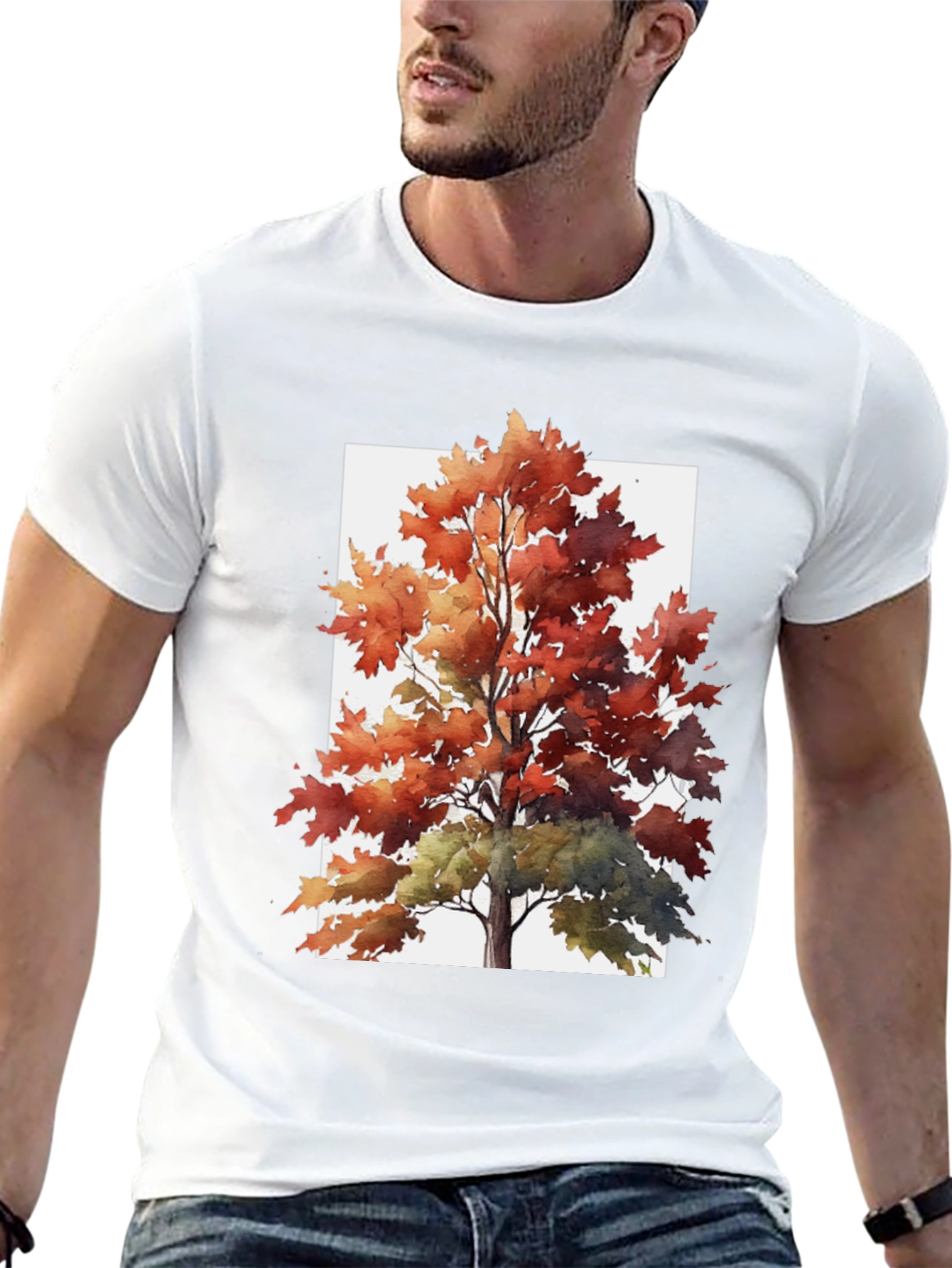 Autumn Tree Graphic Tee - Nature Inspired T-Shirt