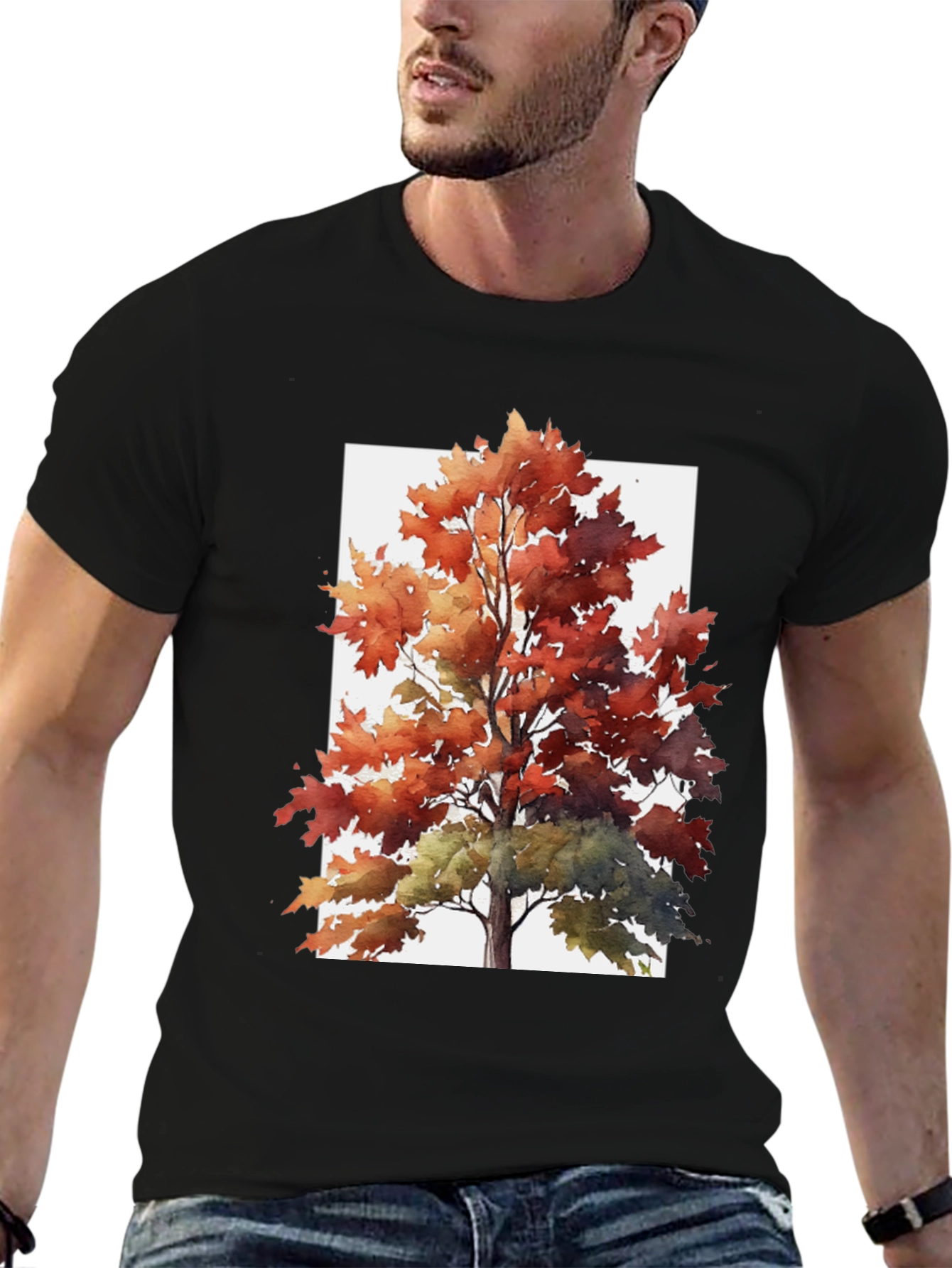 Autumn Tree Graphic Tee - Nature Inspired T-Shirt