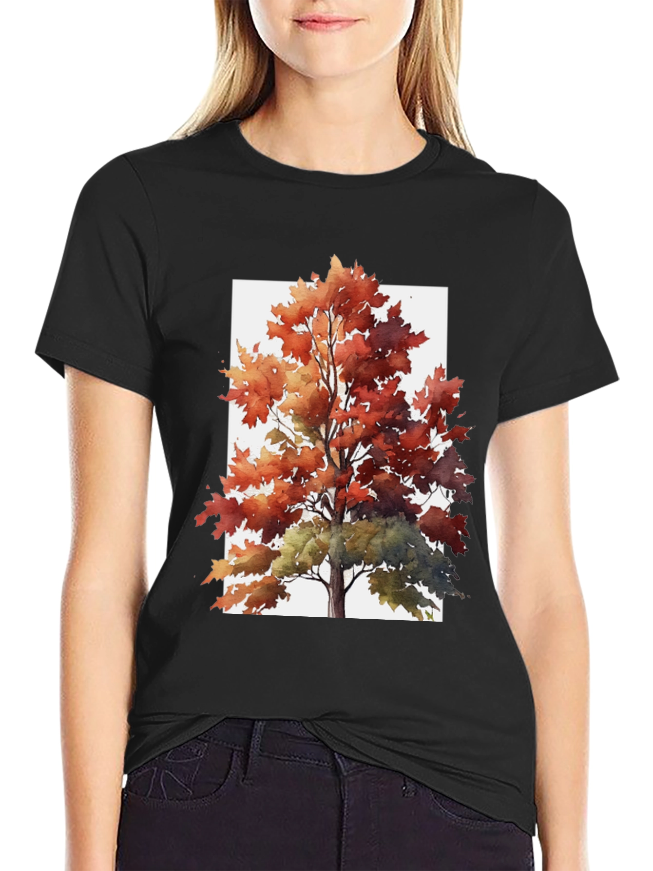 Autumn Tree Graphic Tee - Nature Inspired T-Shirt