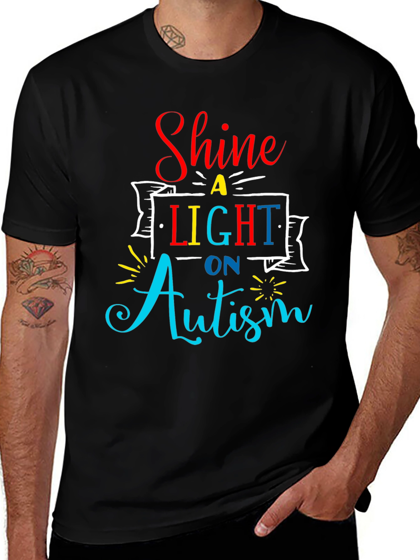Shine a Light on Autism T-Shirt - Awareness Tee