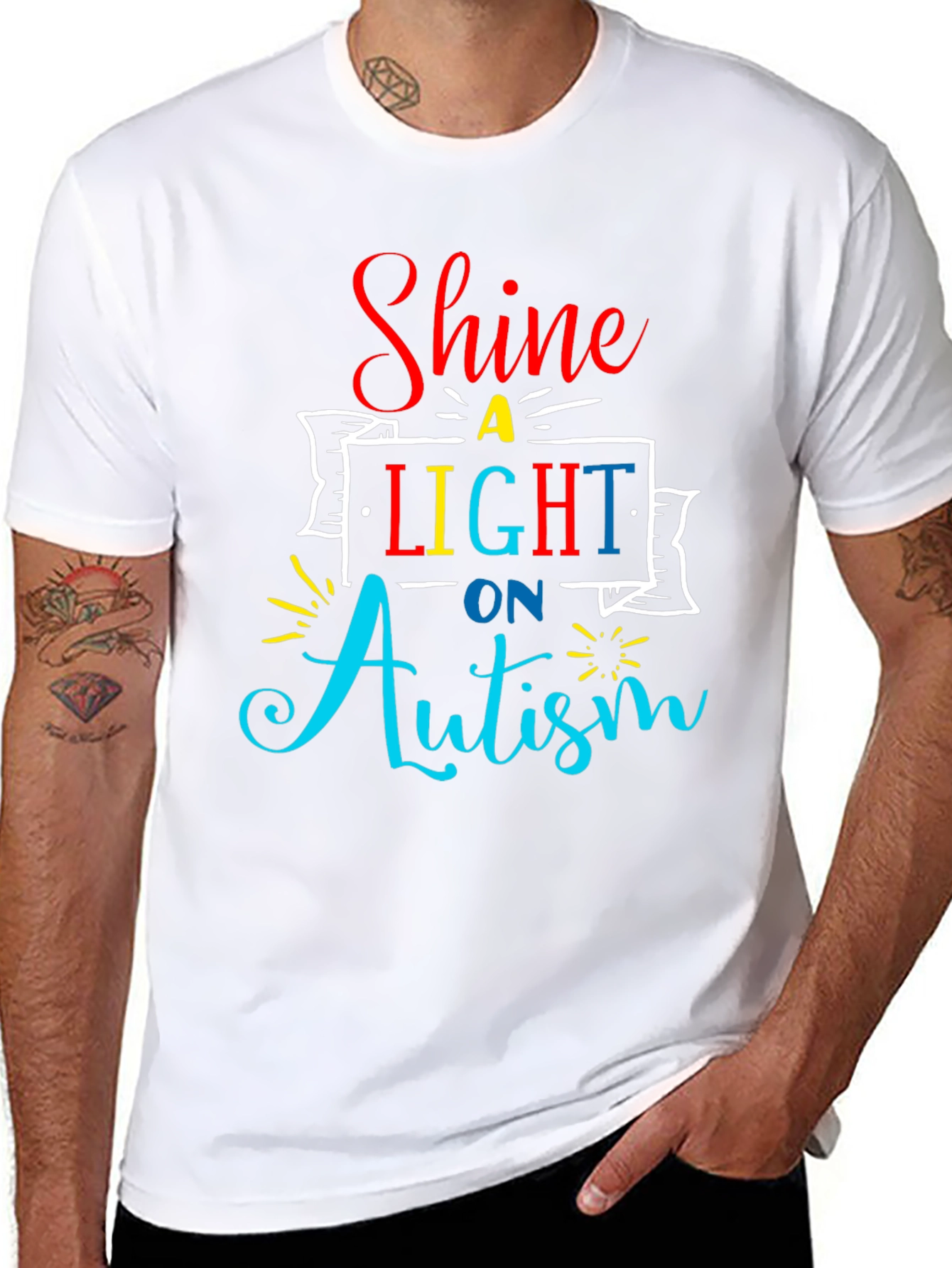 Shine a Light on Autism T-Shirt - Awareness Tee