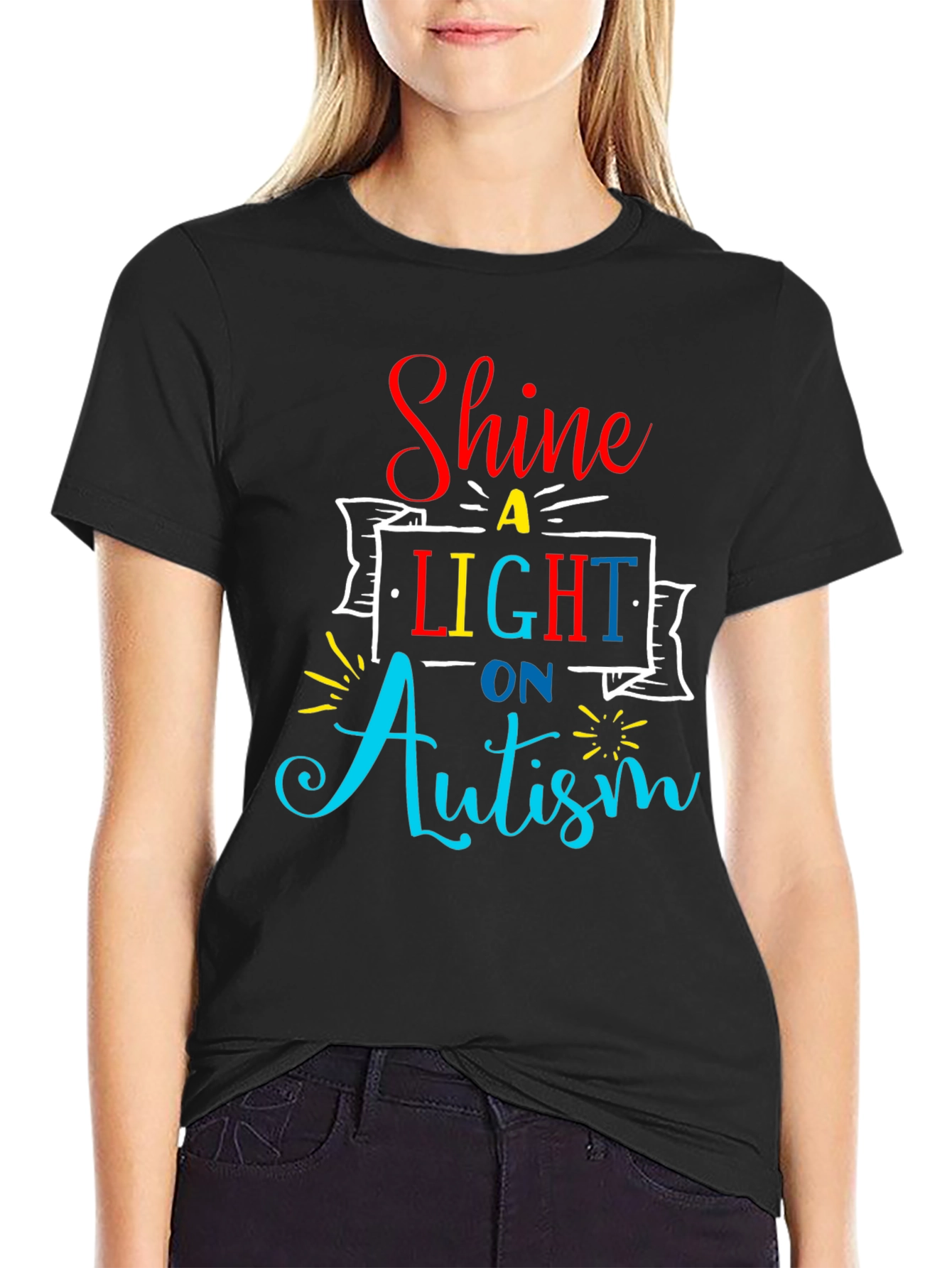 Shine a Light on Autism T-Shirt - Awareness Tee