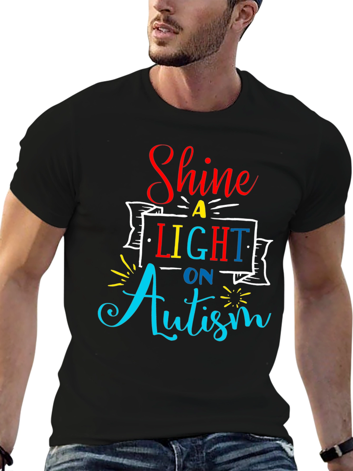 Shine a Light on Autism T-Shirt - Awareness Tee