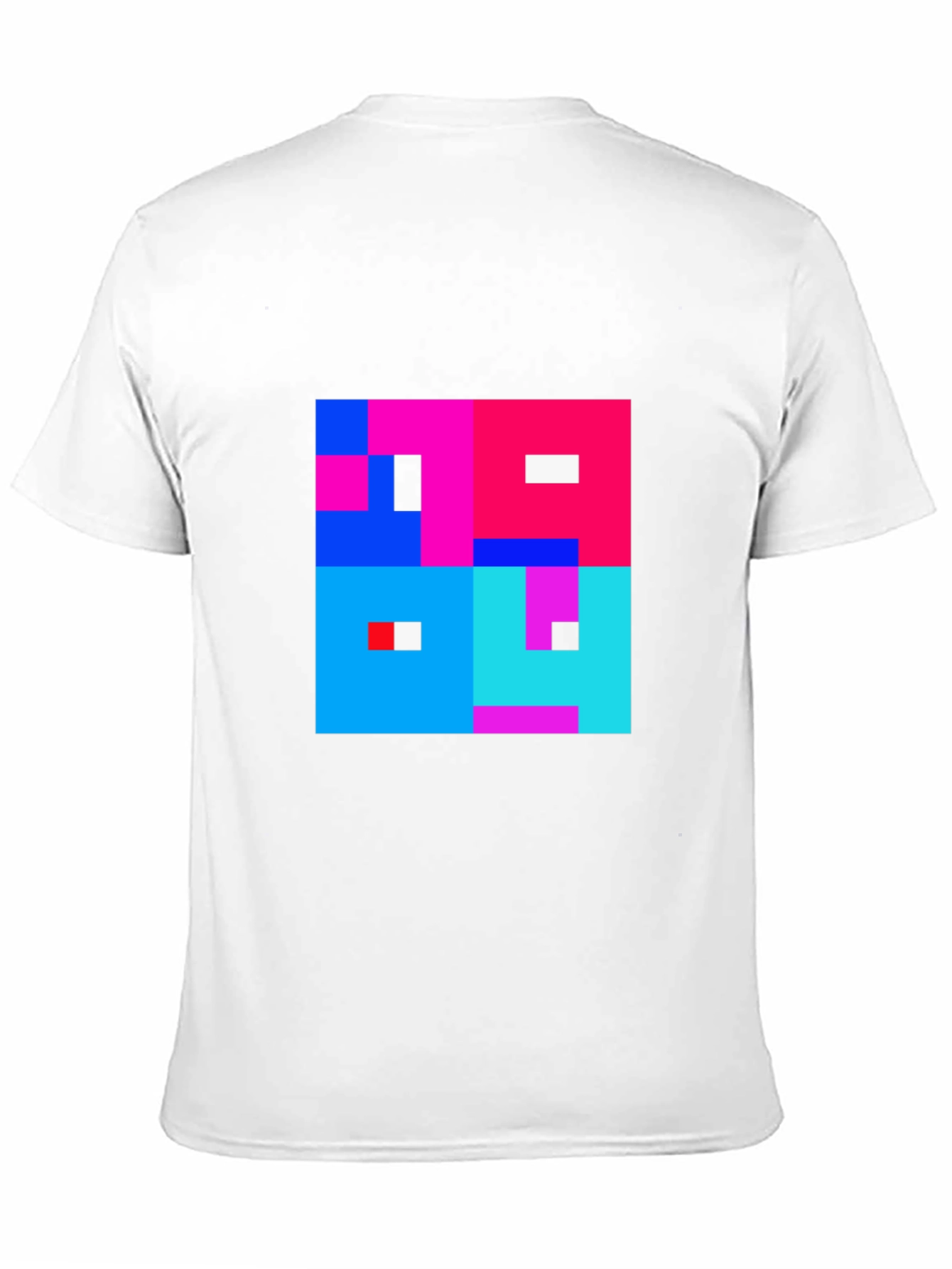 Abstract Pixel Art Graphic Tee - Stylish Comfort
