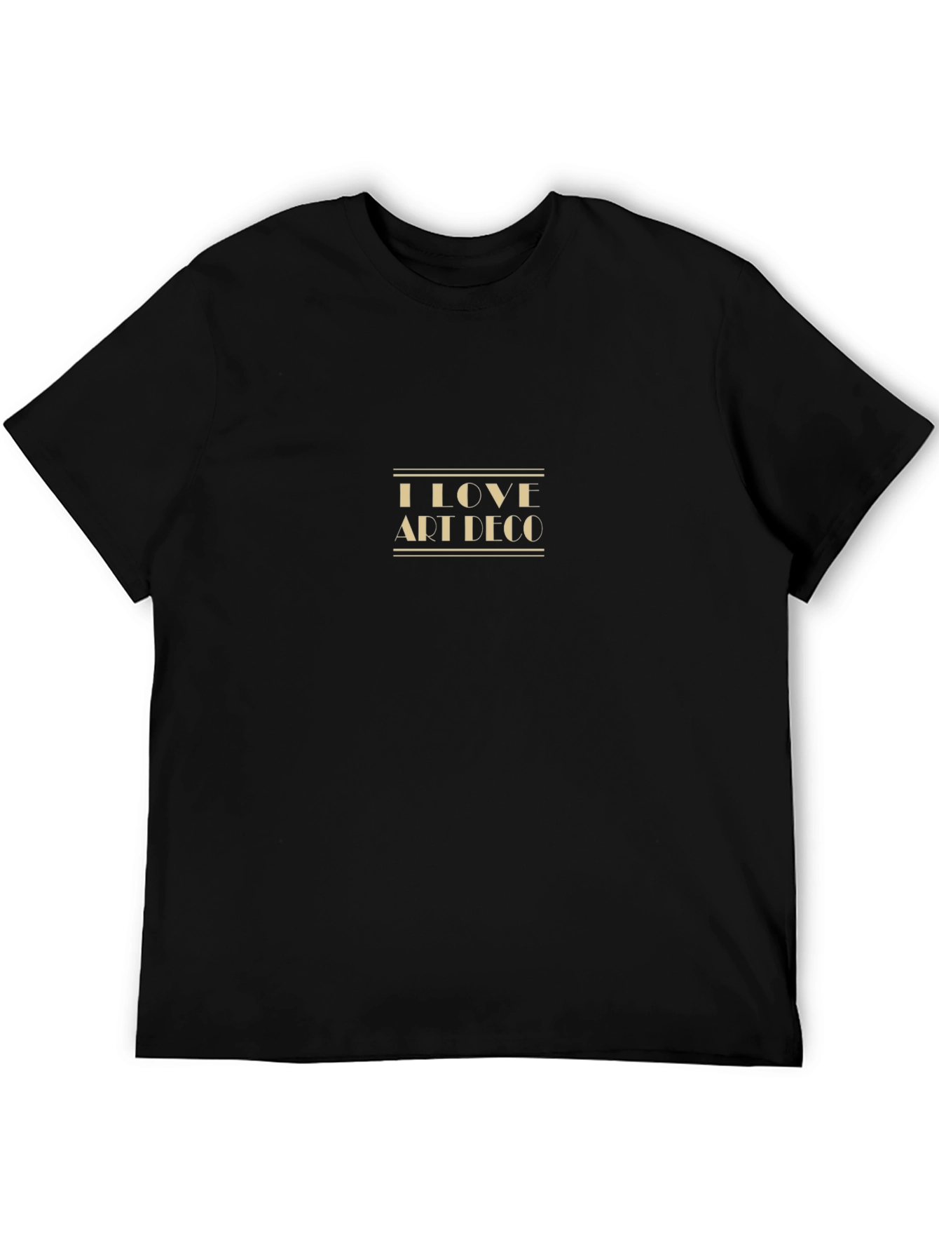 I Love Art Deco Black T-Shirt