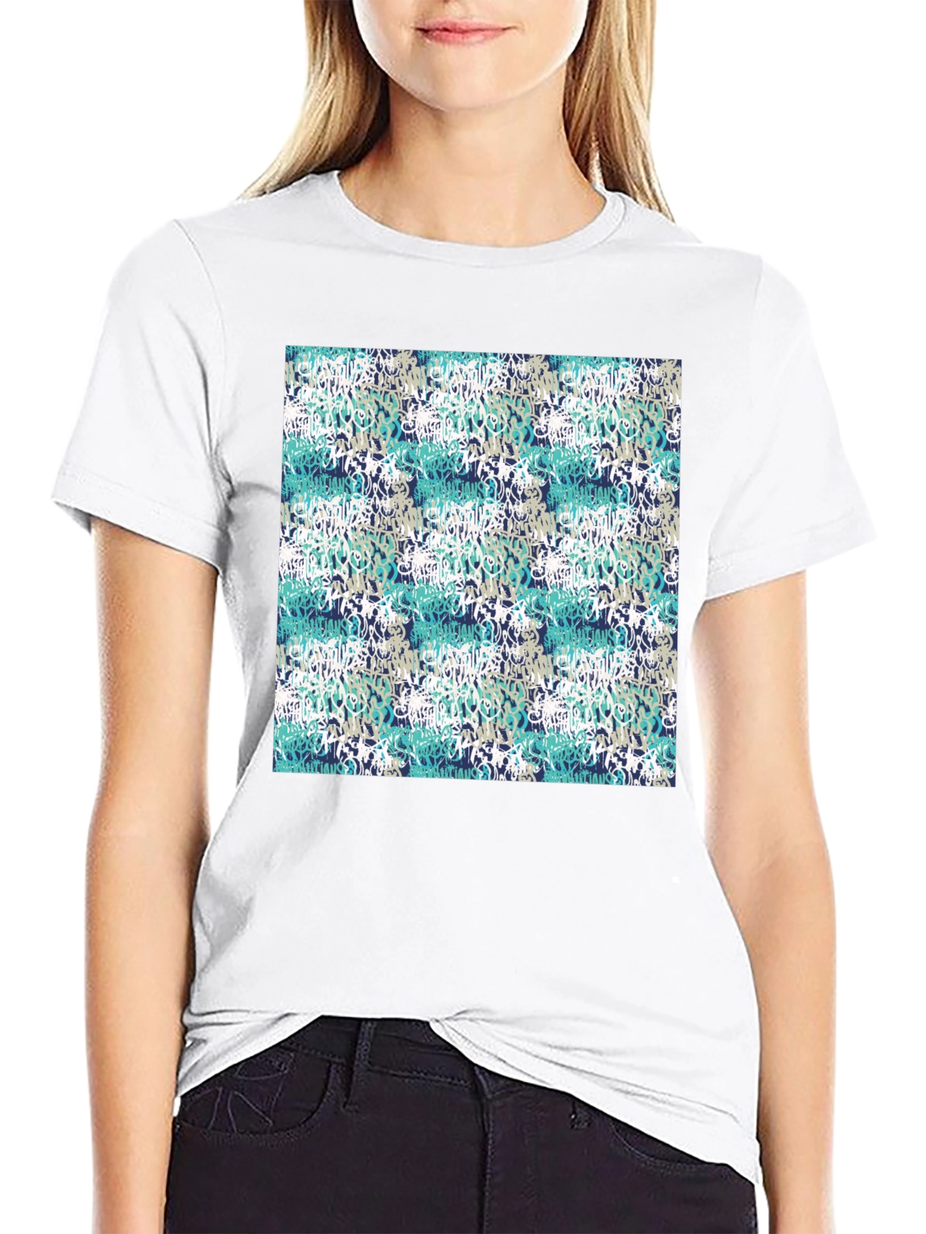 Graffiti Print Black T-Shirt - Urban Style