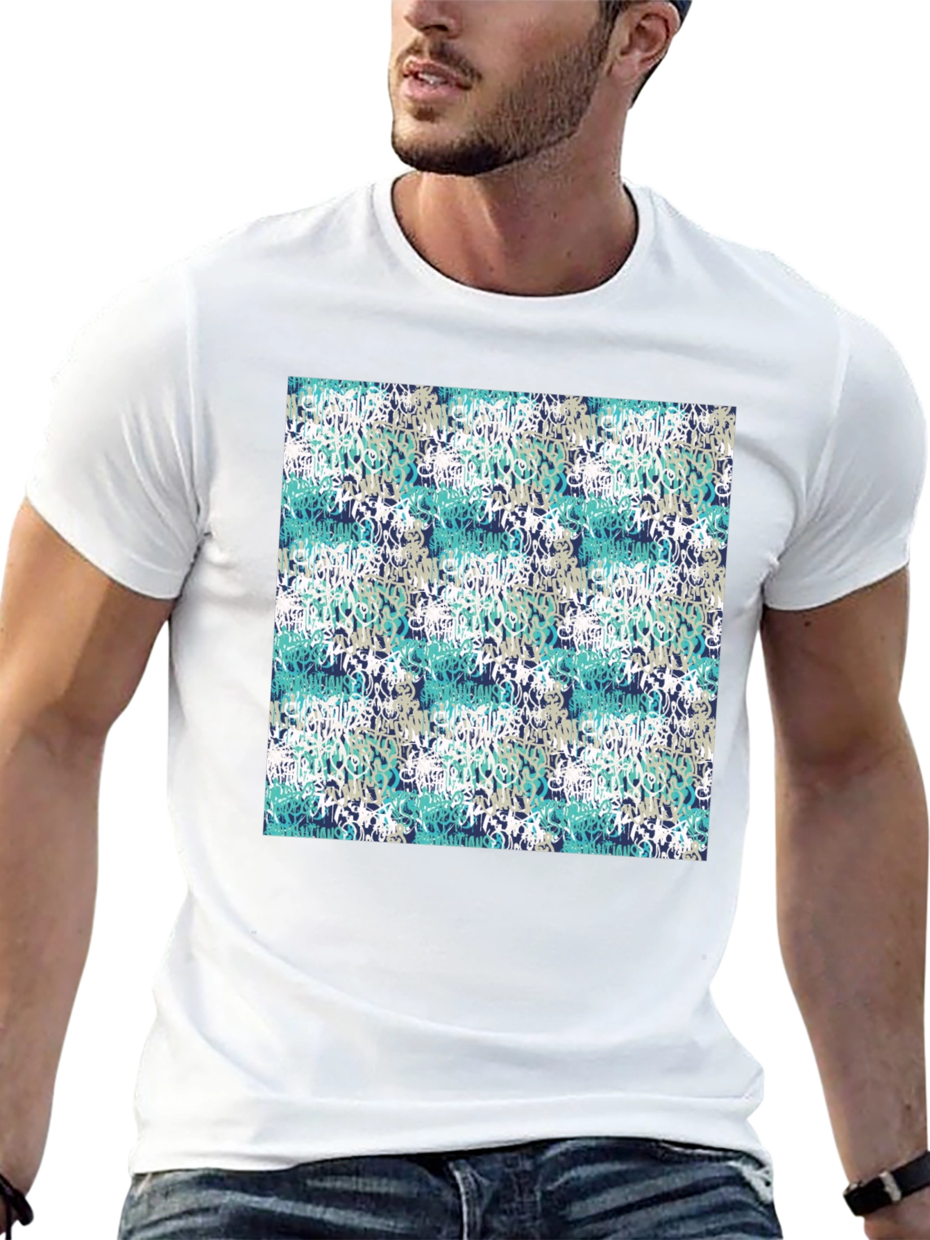 Graffiti Print Black T-Shirt - Urban Style