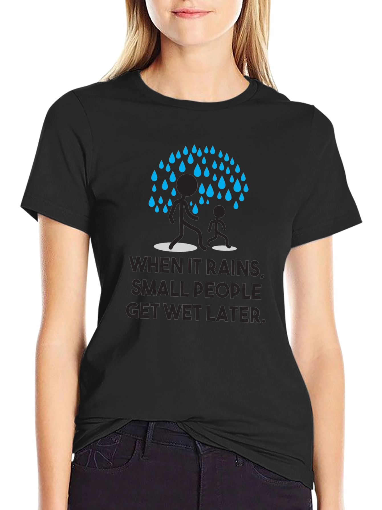 Humorous When It Rains Graphic Tee