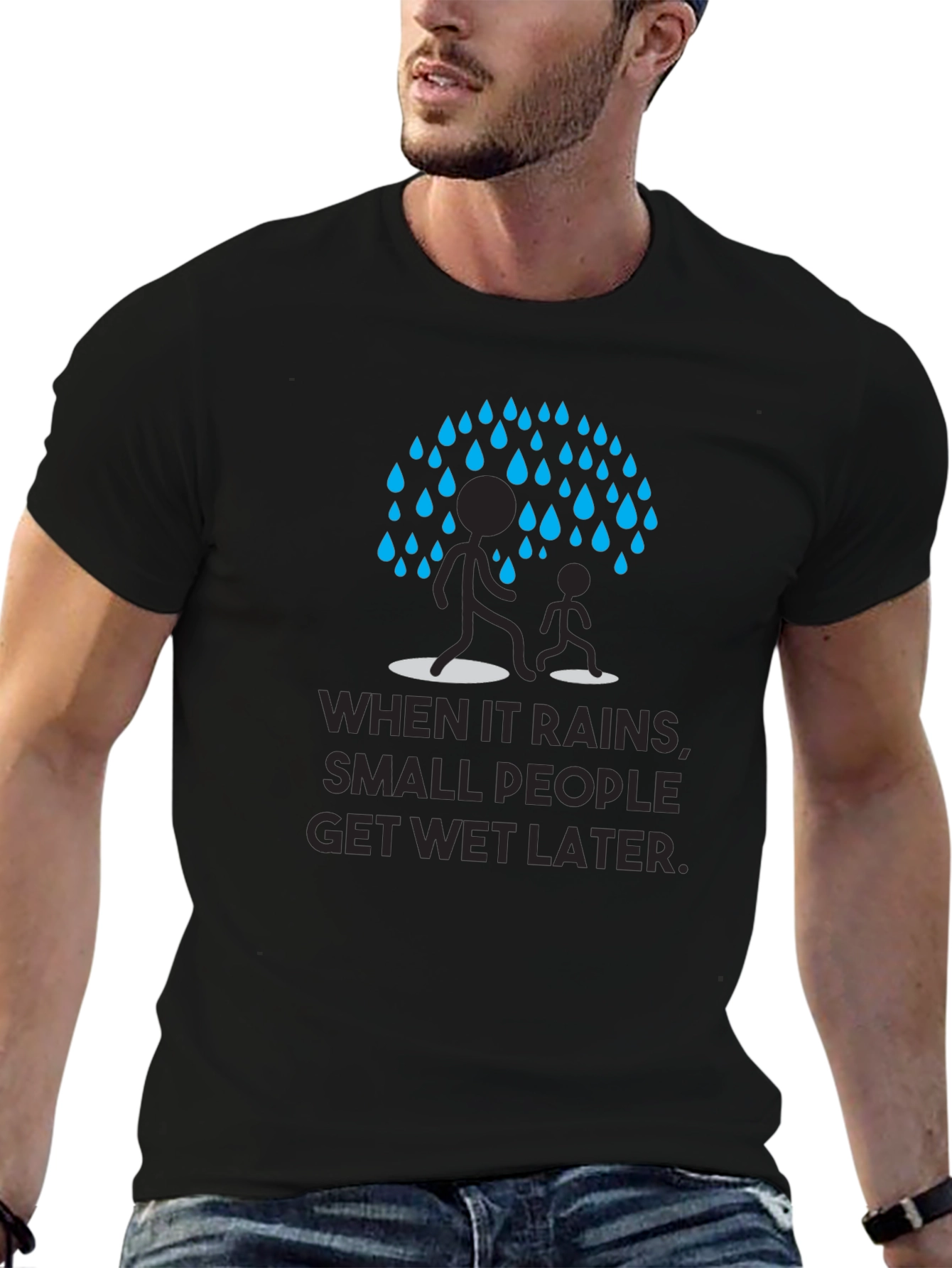 Humorous When It Rains Graphic Tee