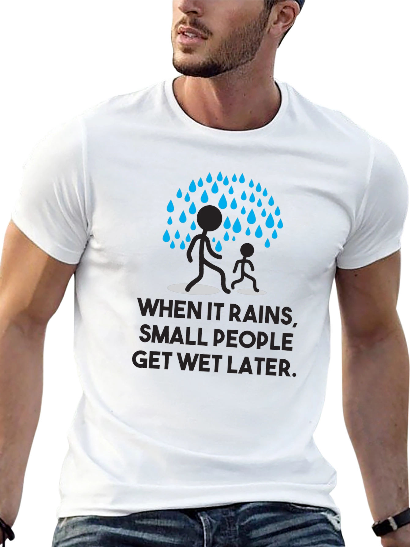Humorous When It Rains Graphic Tee