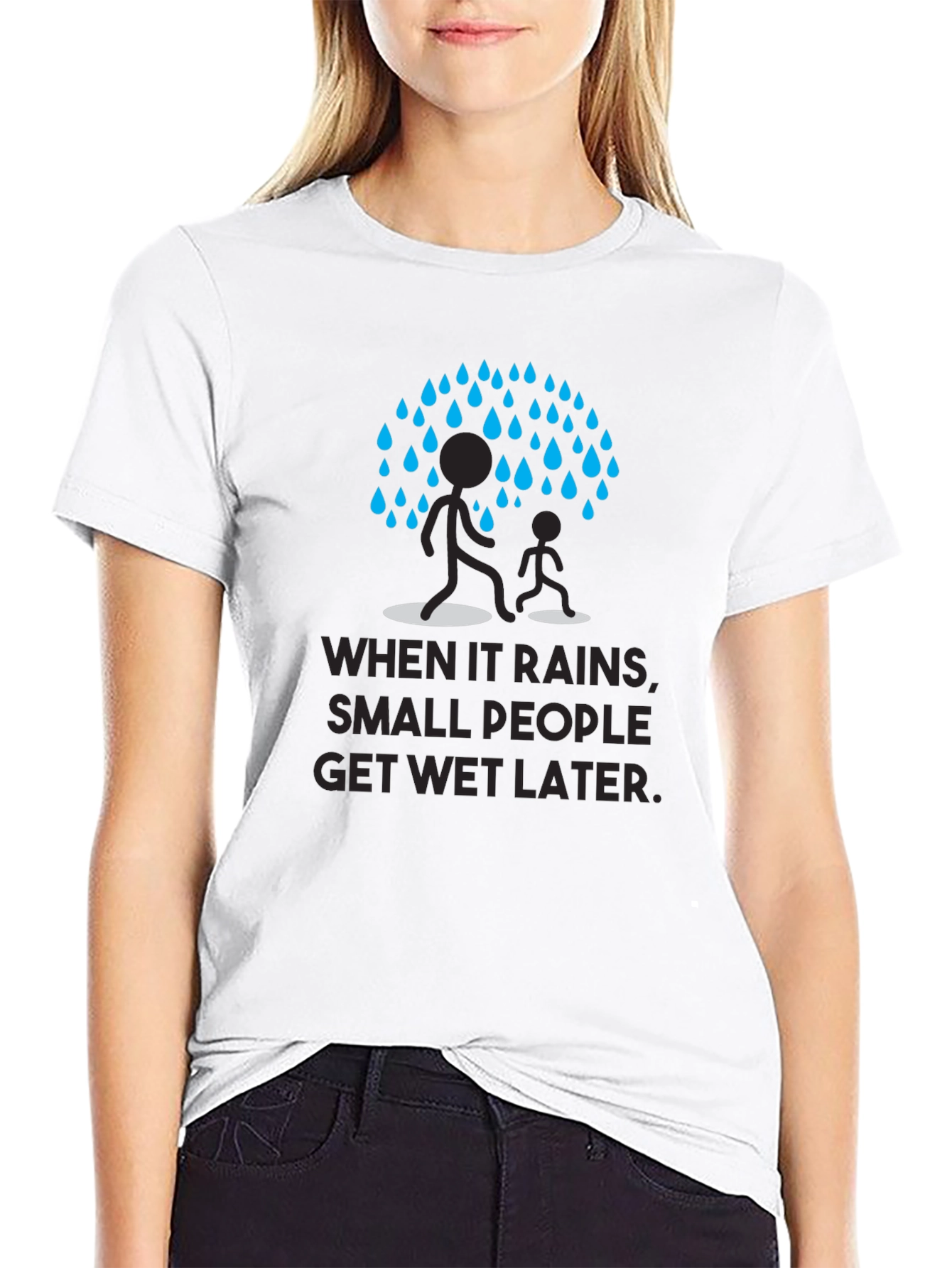 Humorous When It Rains Graphic Tee