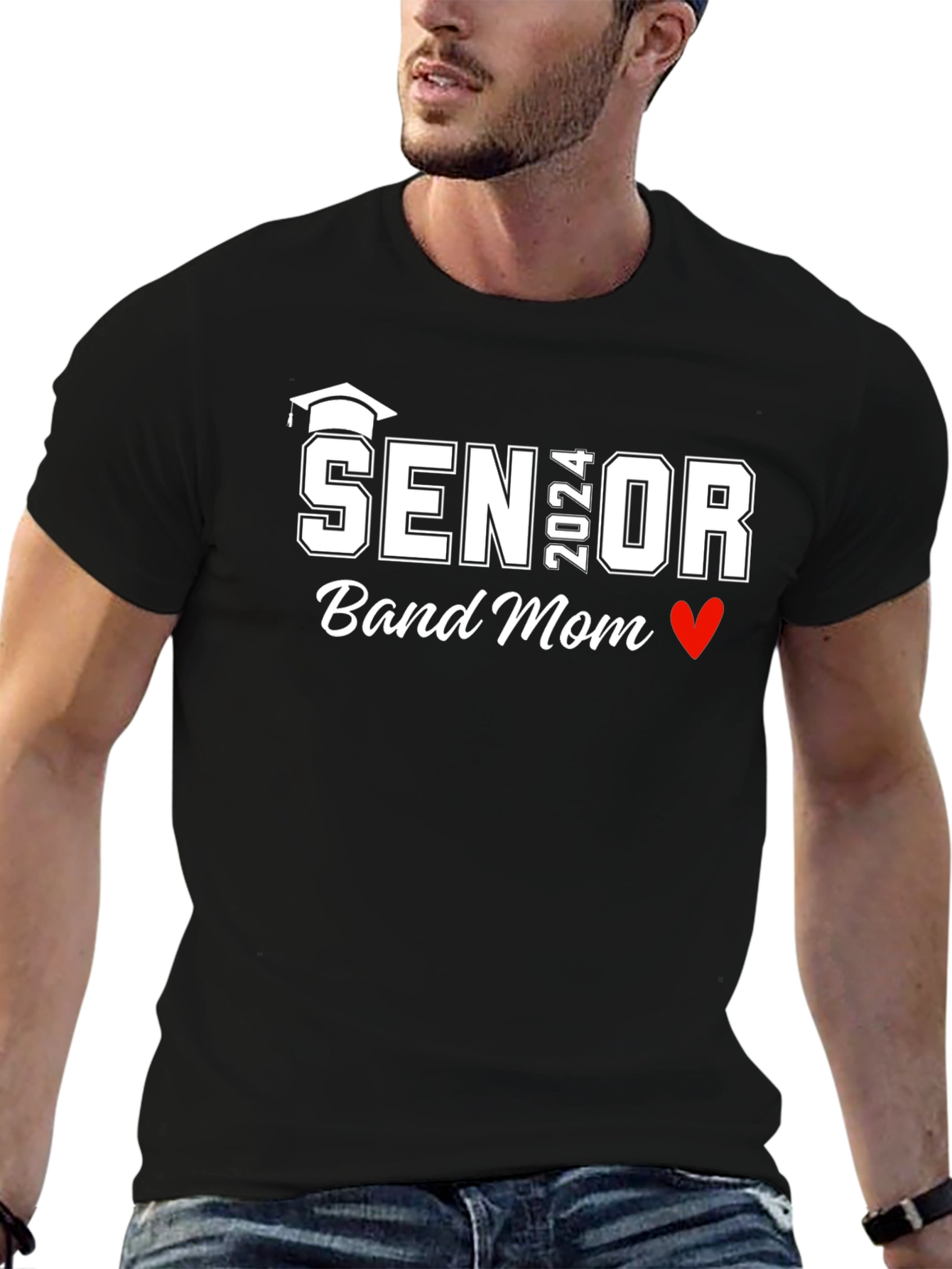 Senior 2024 Band Mom Graphic Tee
