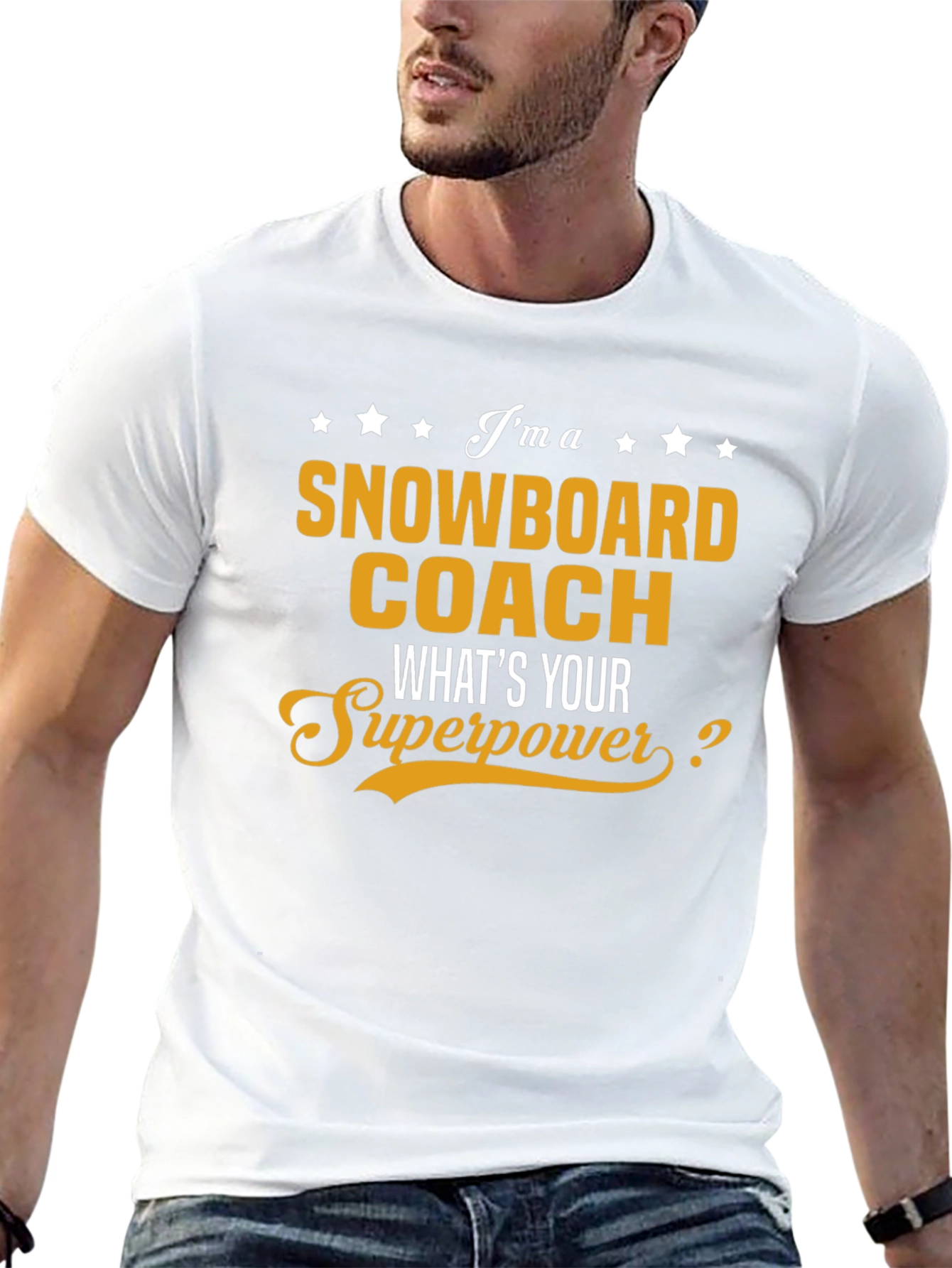 Snowboard Coach T-Shirt - Whats Your Superpower?