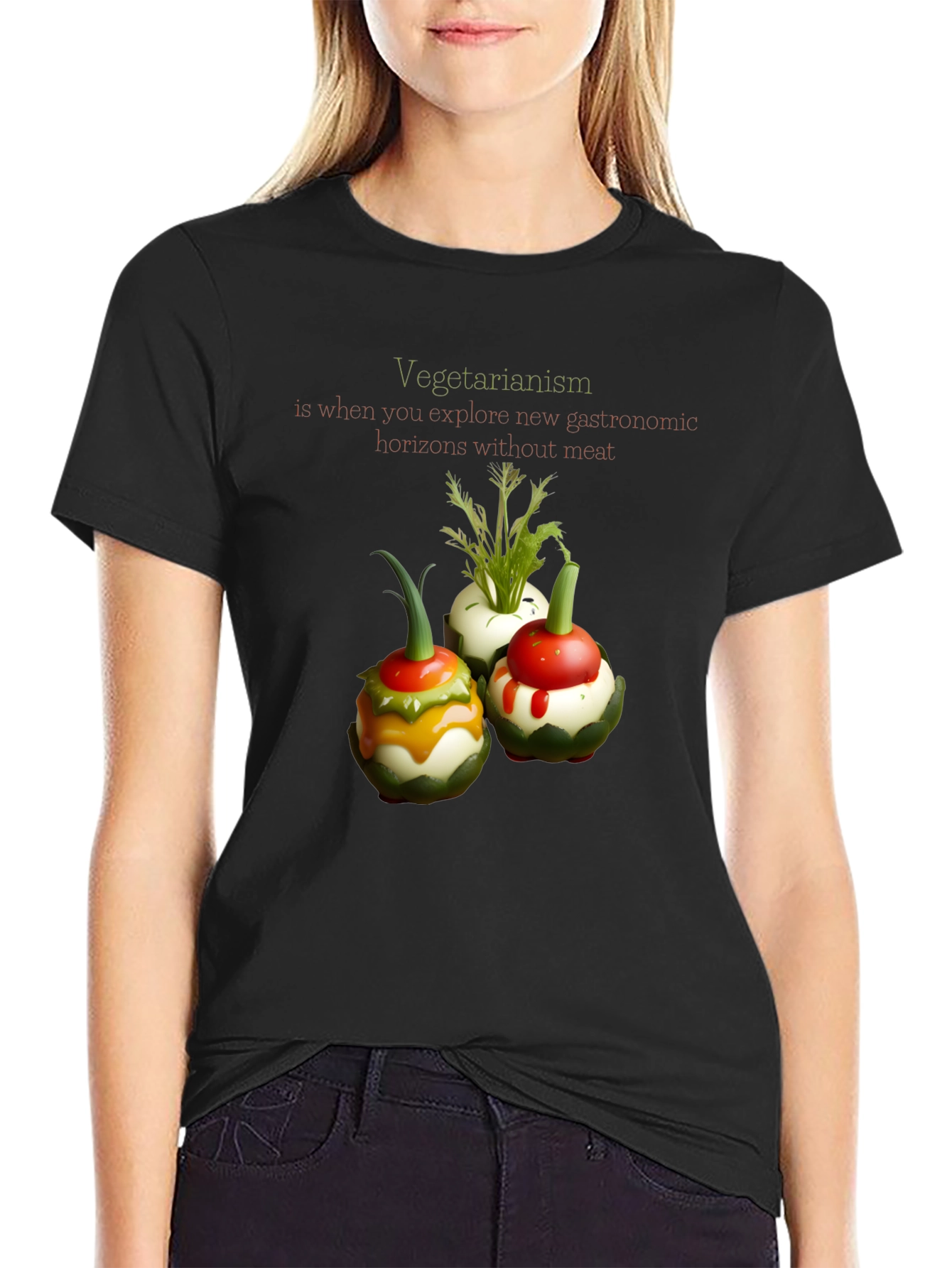 Vegetarian Gastronomy T-Shirt - Unique Design