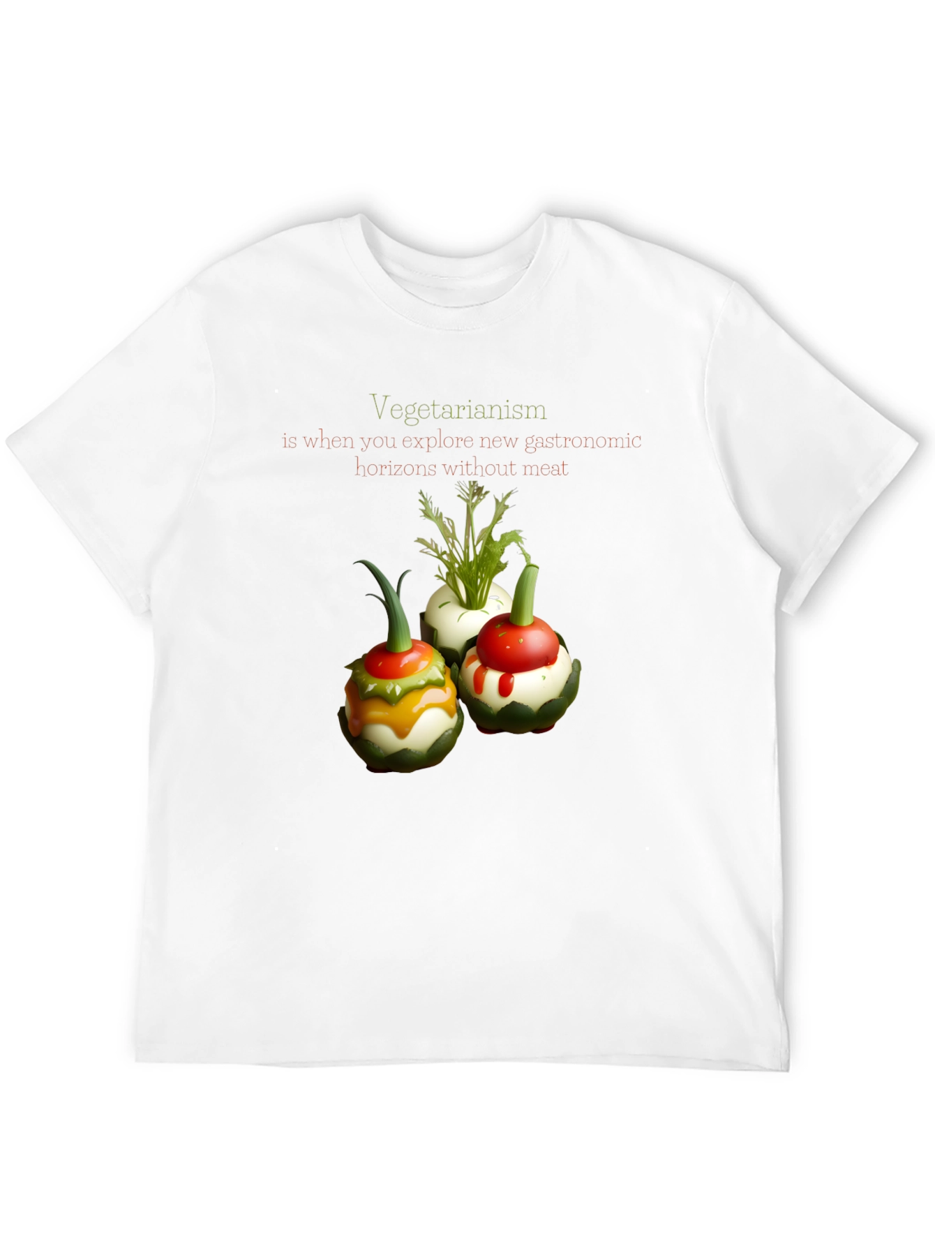 Vegetarian Gastronomy T-Shirt - Unique Design