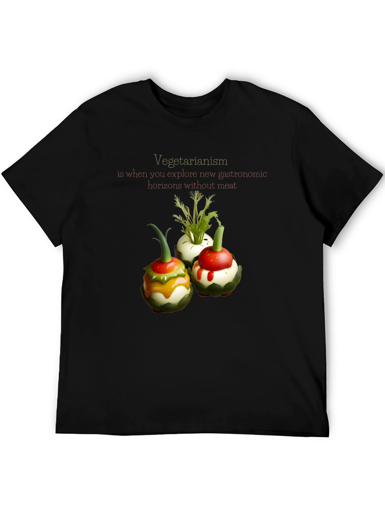 Vegetarian Gastronomy T-Shirt - Unique Design