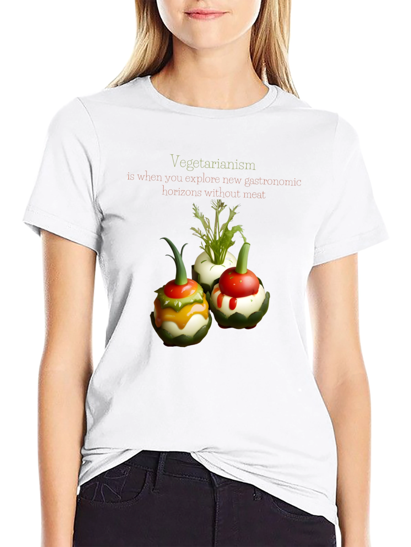 Vegetarian Gastronomy T-Shirt - Unique Design