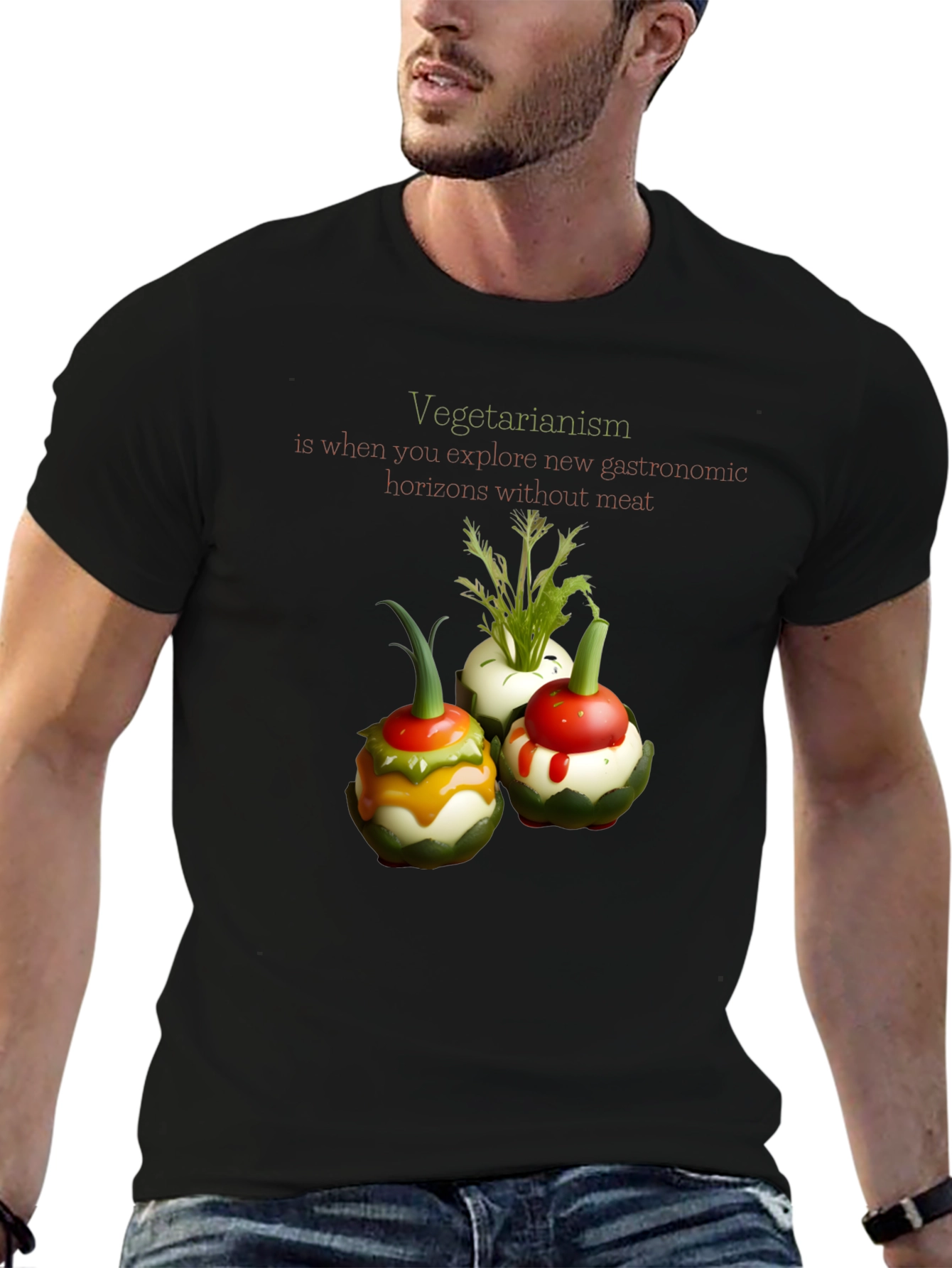Vegetarian Gastronomy T-Shirt - Unique Design