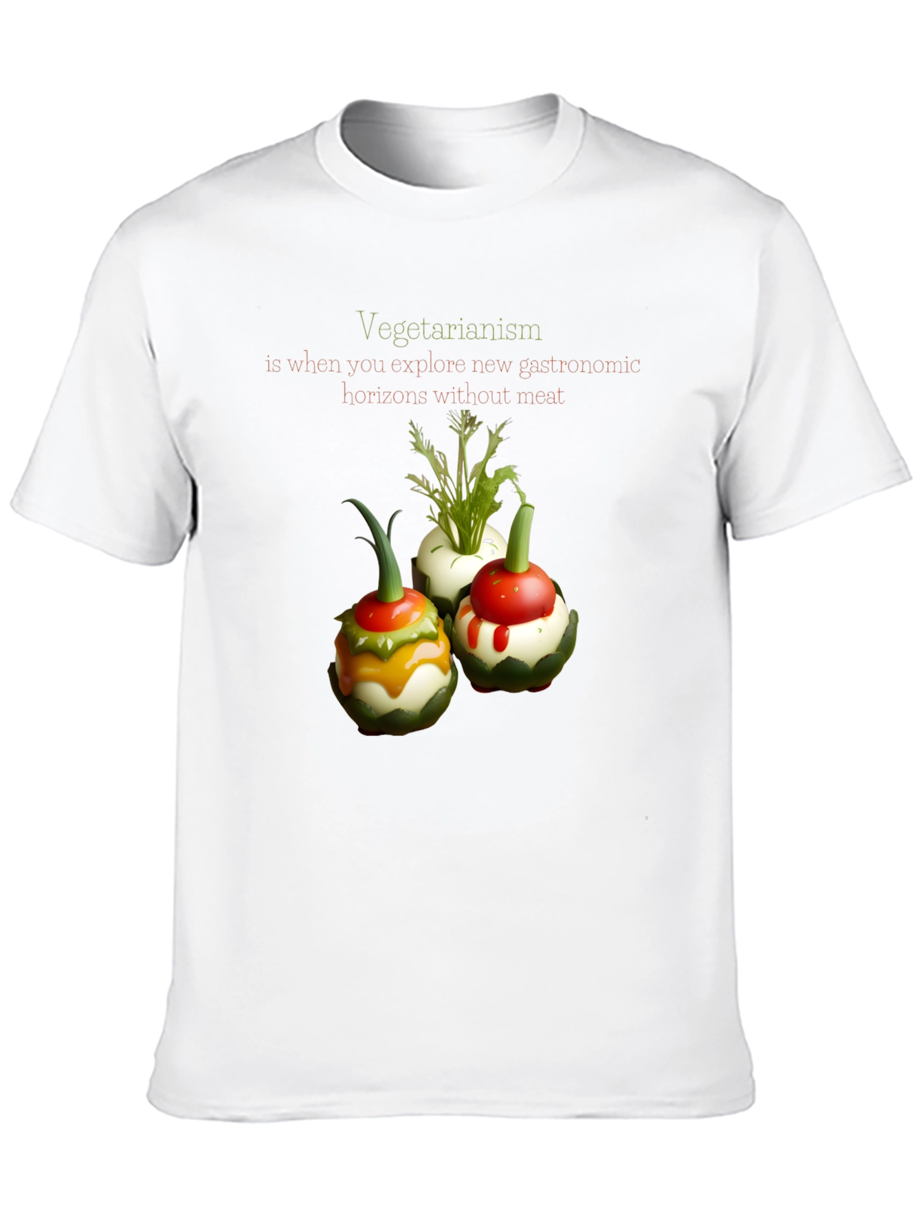 Vegetarian Gastronomy T-Shirt - Unique Design