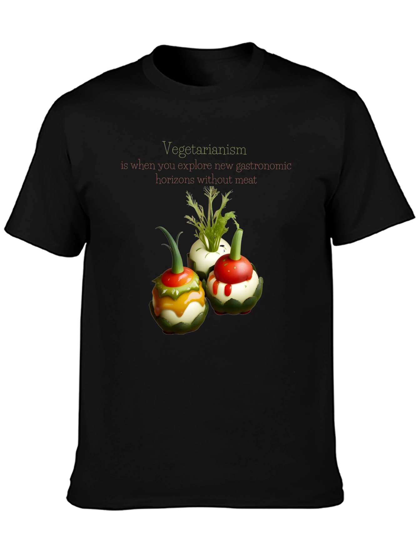 Vegetarian Gastronomy T-Shirt - Unique Design