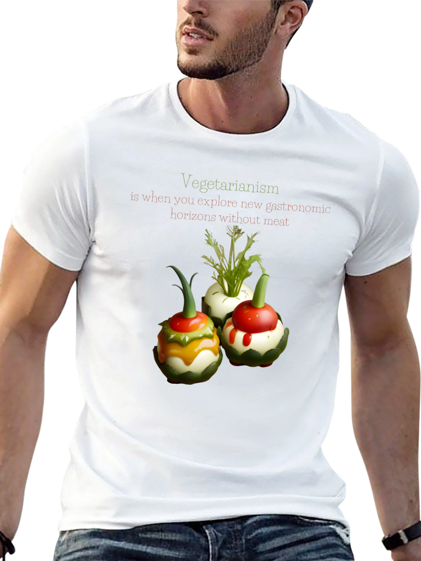 Vegetarian Gastronomy T-Shirt - Unique Design