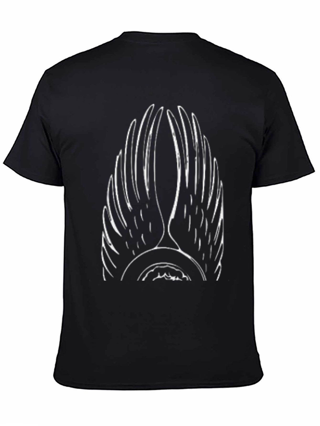 Wings Graphic Tee - Stylish Black Cotton Shirt