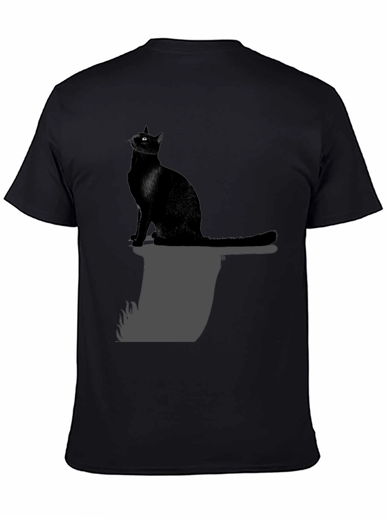 Black Cat on Axe T-Shirt