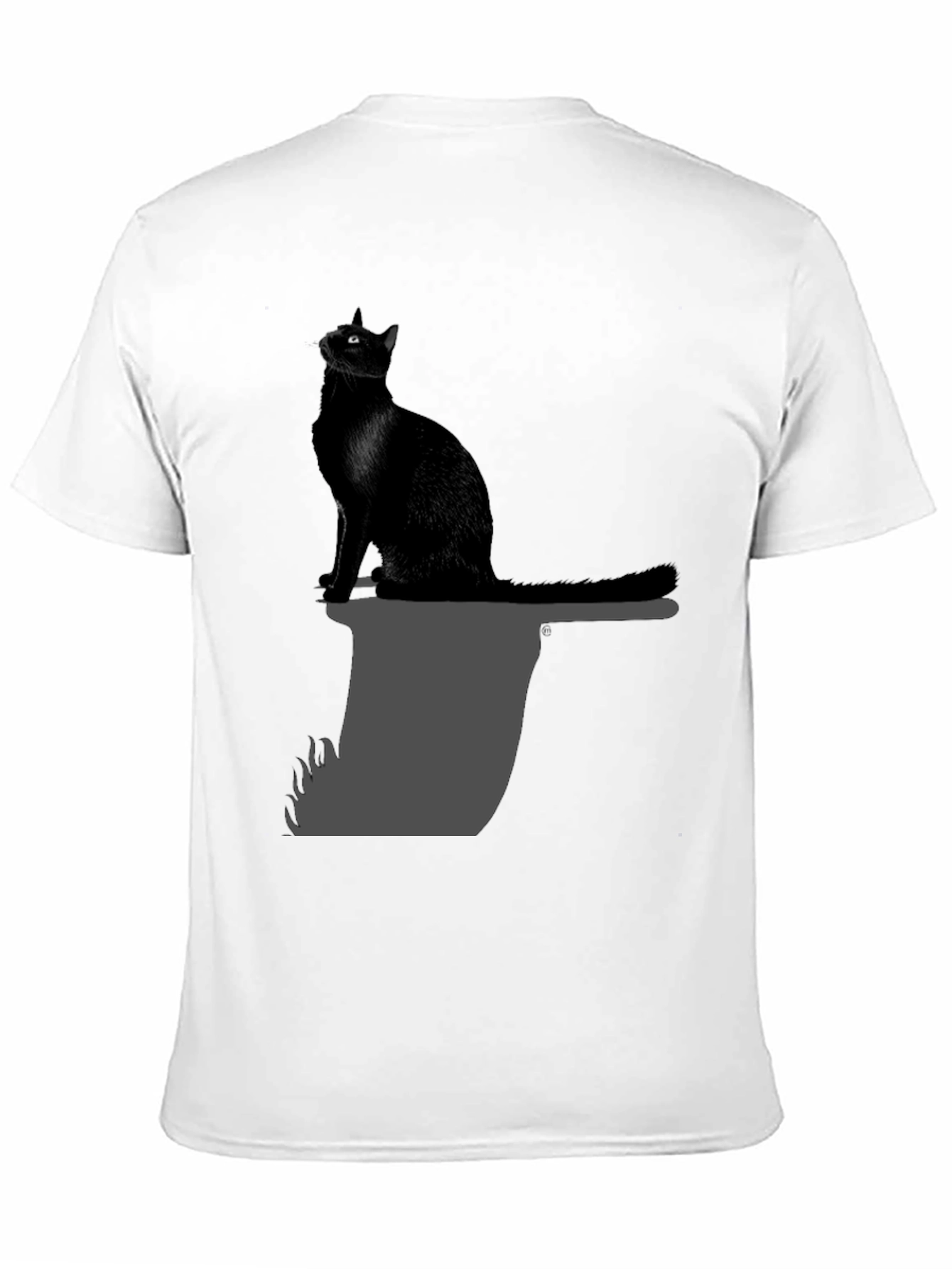 Black Cat on Axe T-Shirt