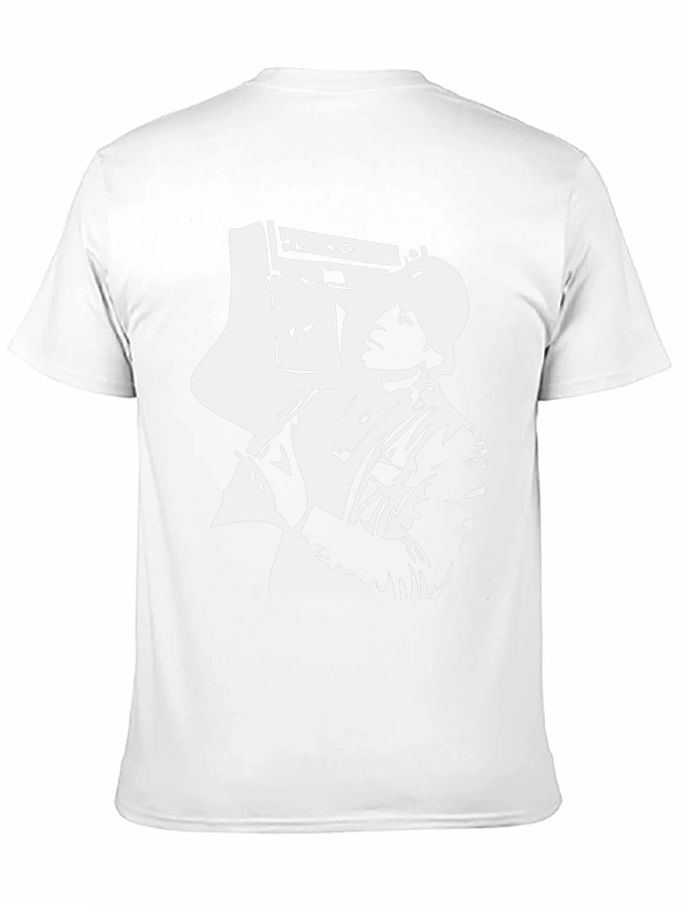 Retro Boombox Graphic Black T-Shirt