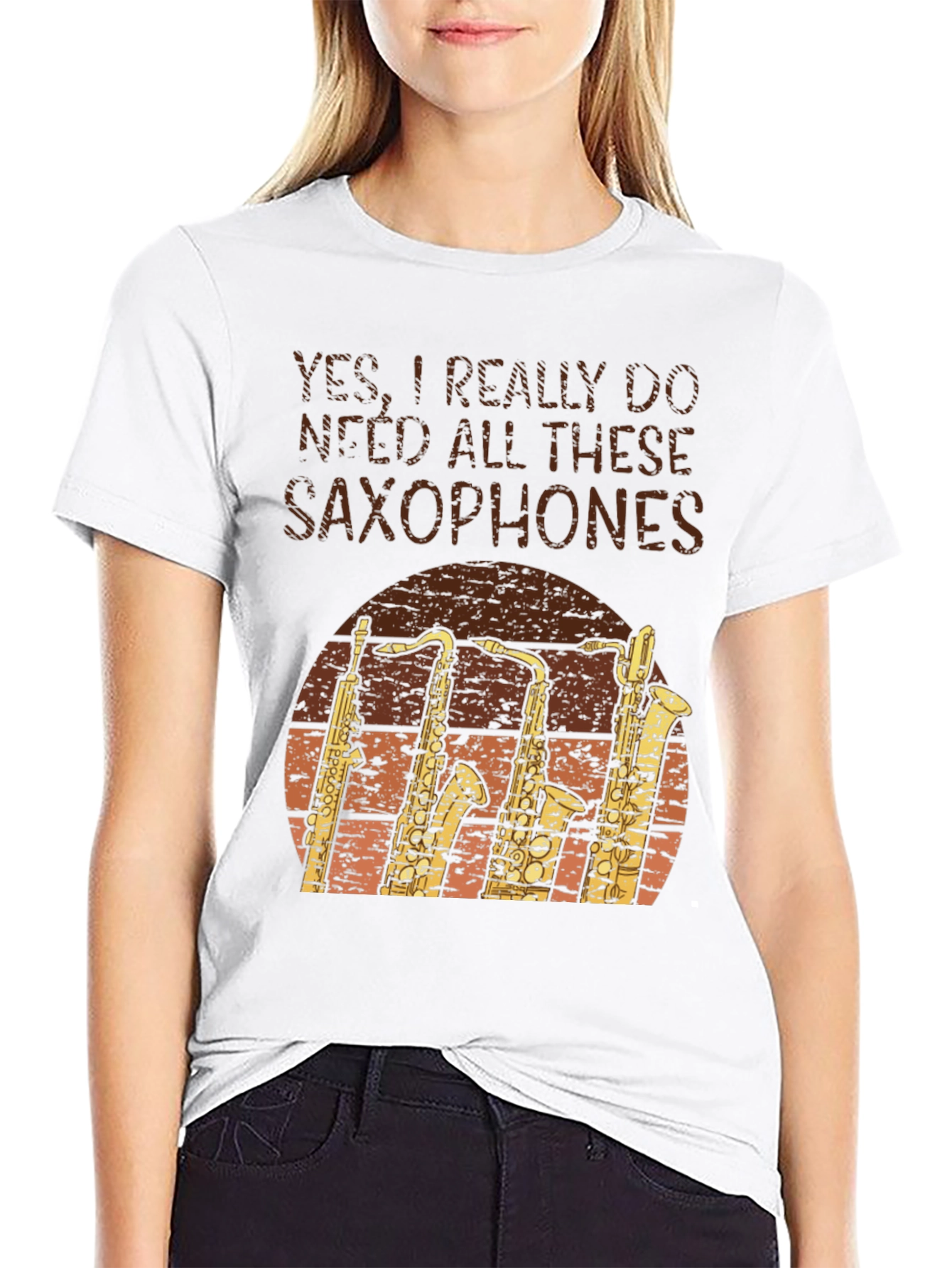 Saxophone Lover T-Shirt: Yes I Need Saxophones!