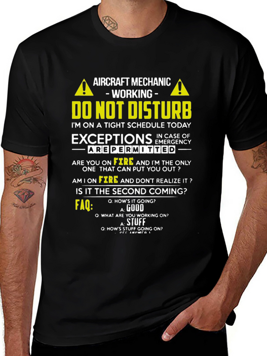 Aircraft Mechanic T-Shirt - Do Not Disturb