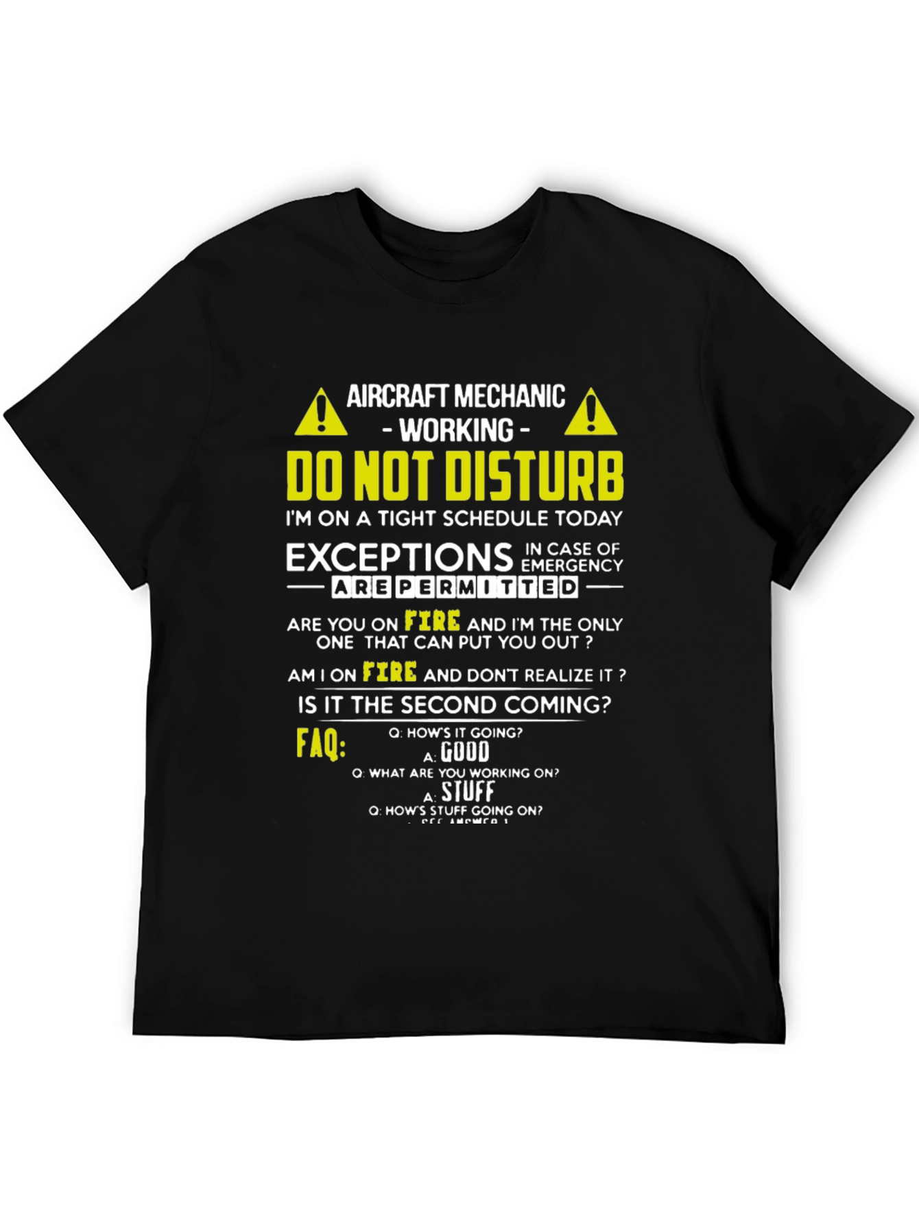 Aircraft Mechanic T-Shirt - Do Not Disturb