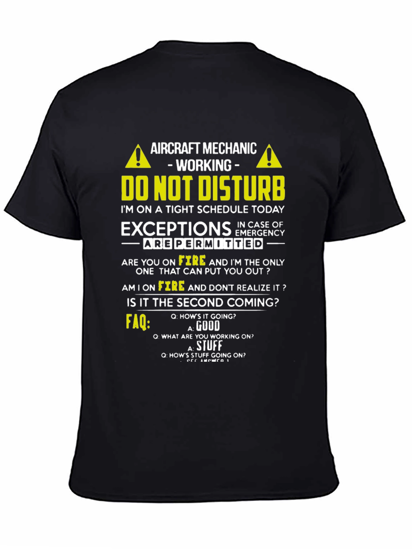 Aircraft Mechanic T-Shirt - Do Not Disturb