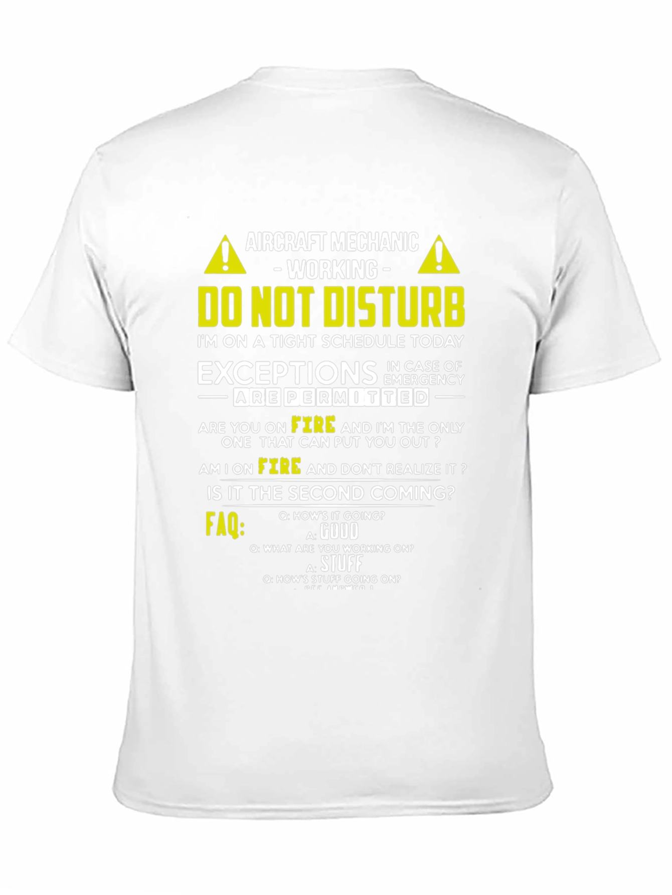 Aircraft Mechanic T-Shirt - Do Not Disturb
