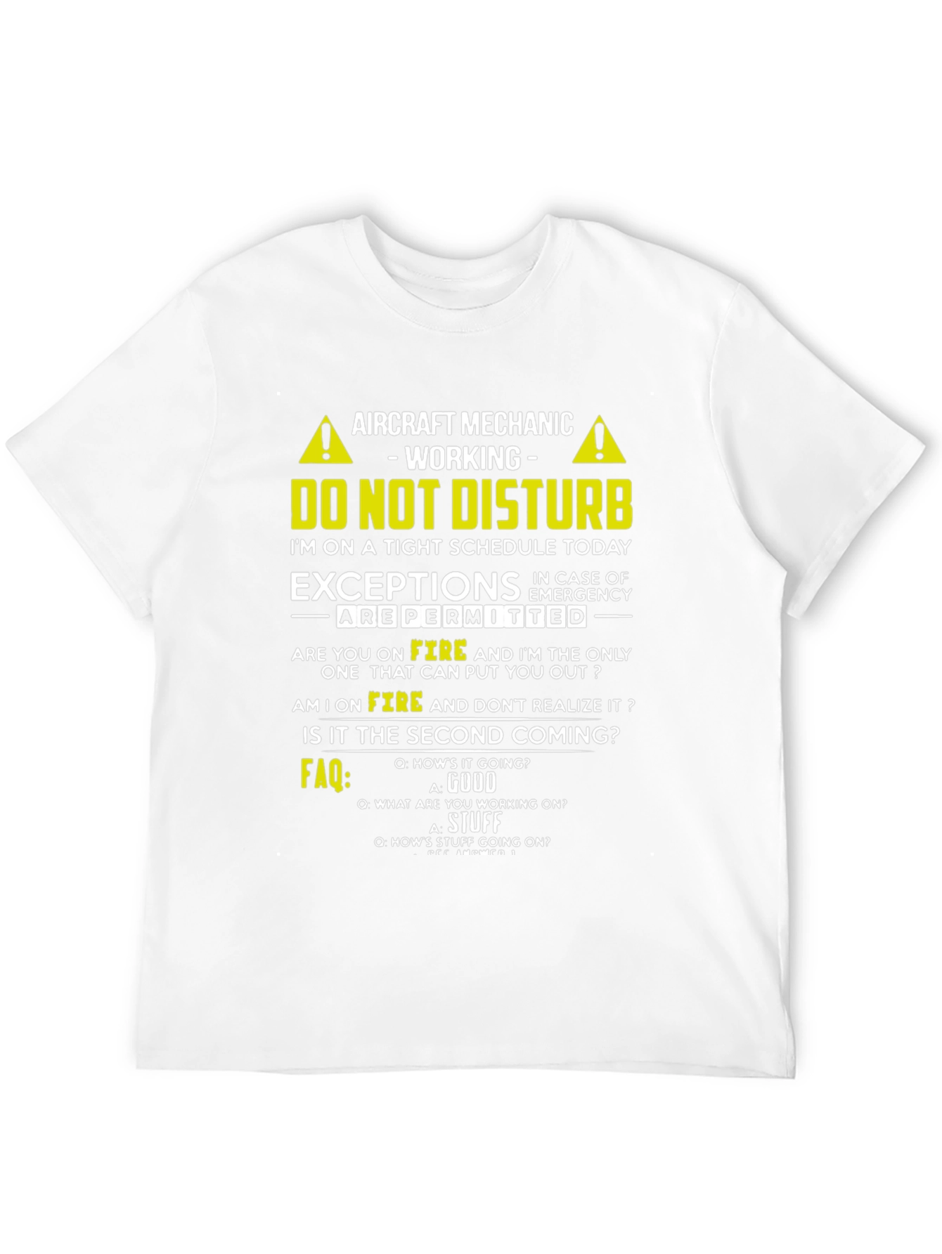 Aircraft Mechanic T-Shirt - Do Not Disturb