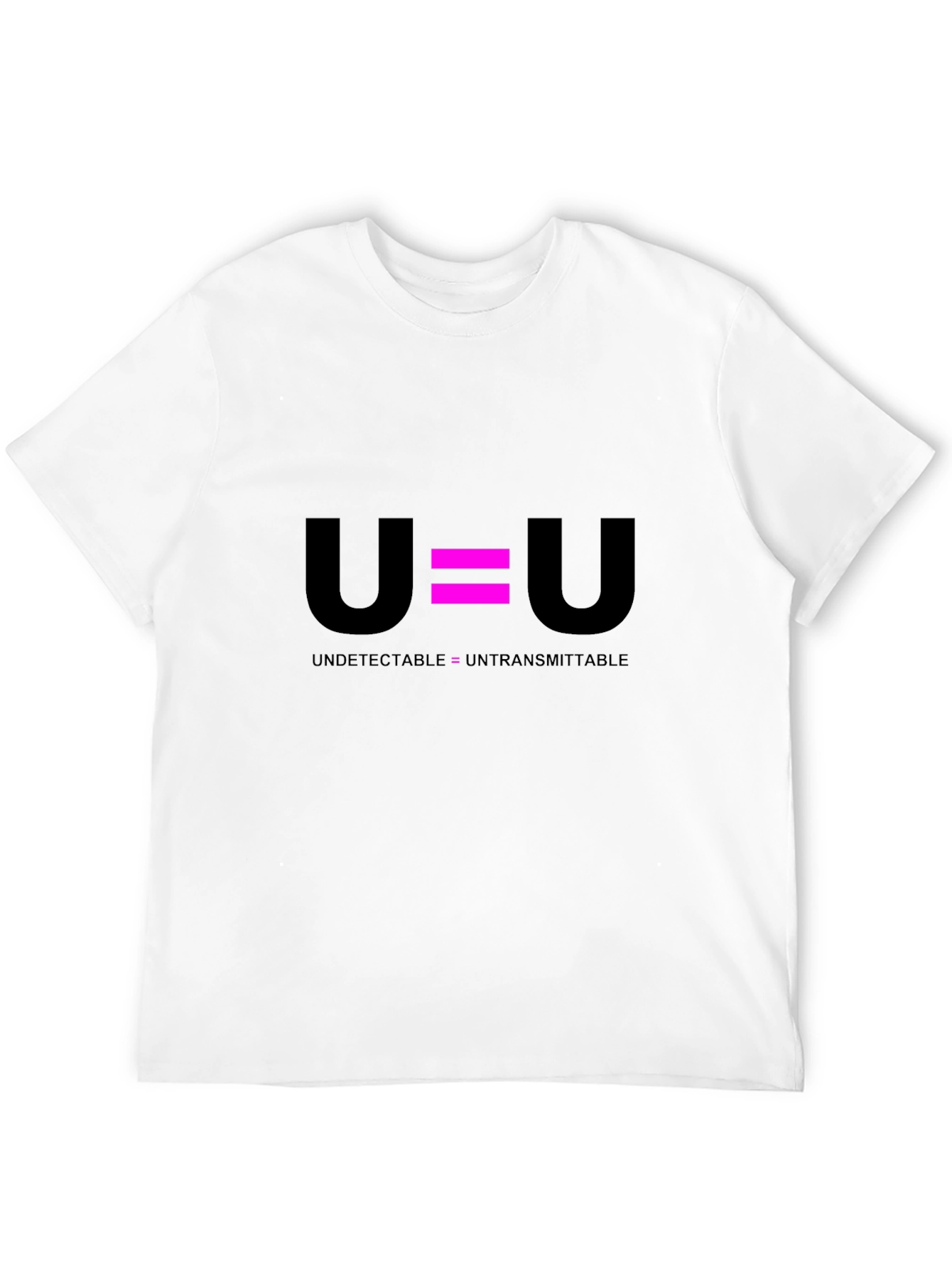 U=U Undetectable Untransmittable Black T-Shirt