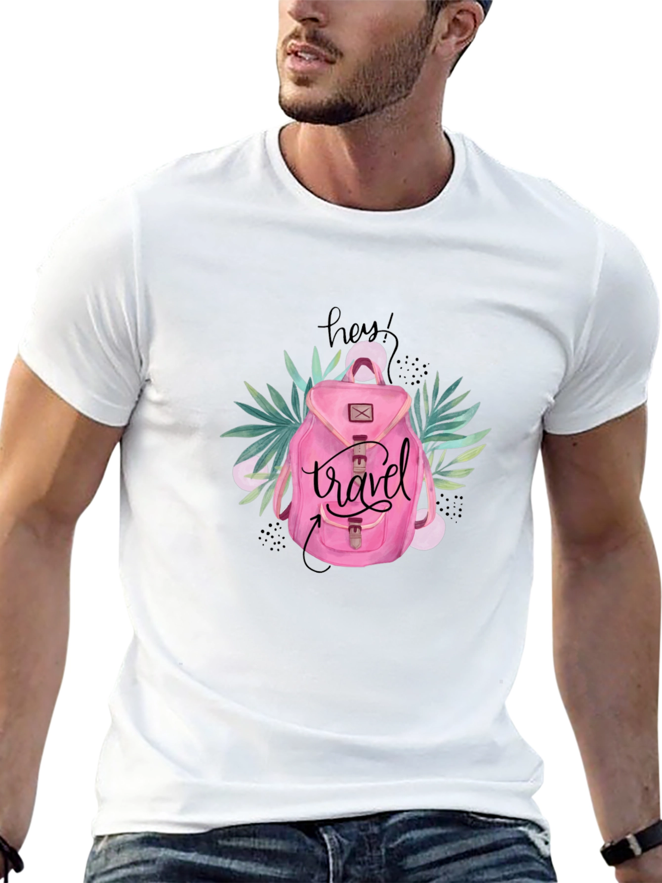 Travel Backpack Graphic T-Shirt