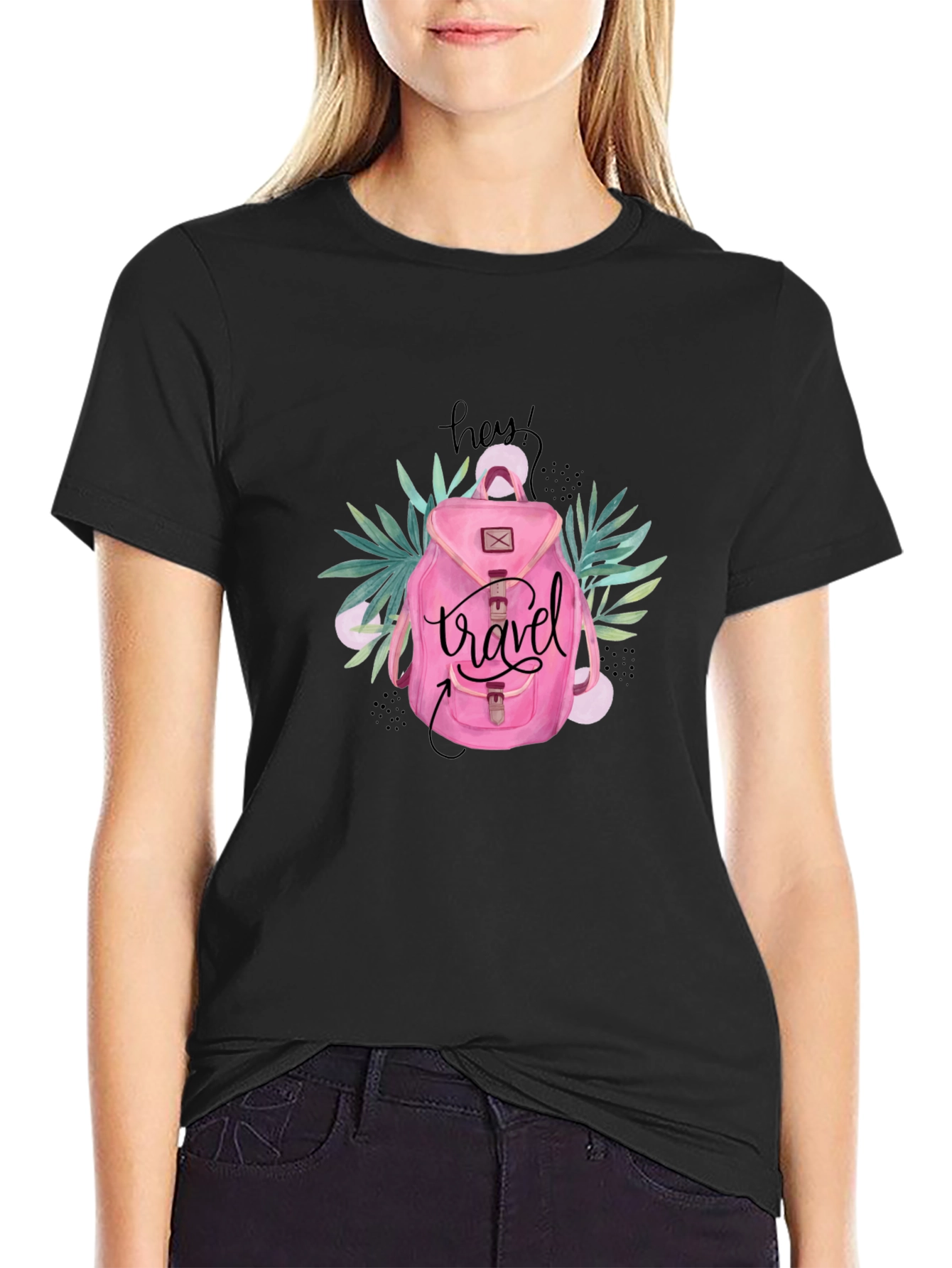 Travel Backpack Graphic T-Shirt