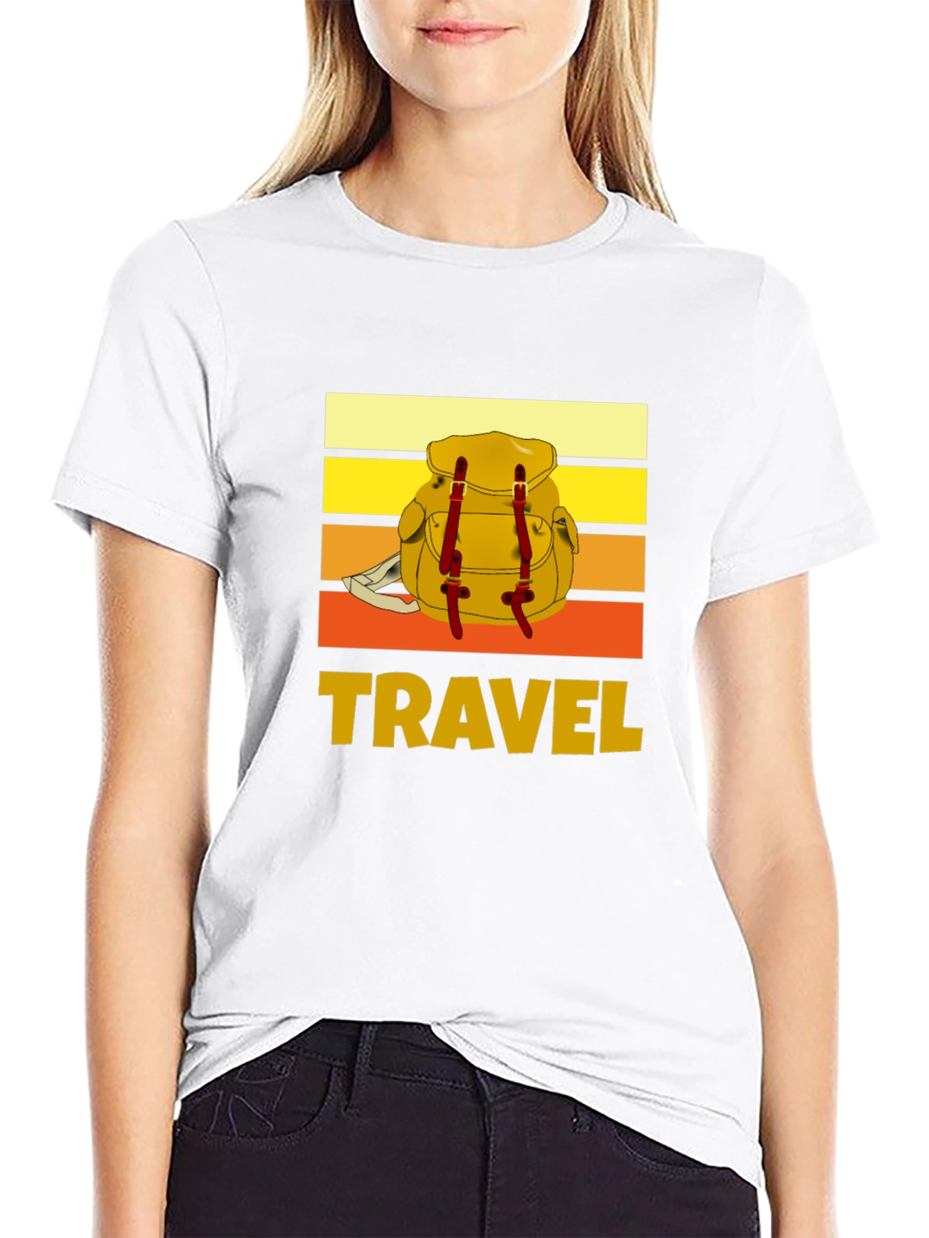 Travel Backpack Graphic Tee - Adventure Ready