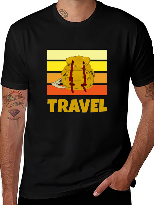 Travel Backpack Graphic Tee - Adventure Ready