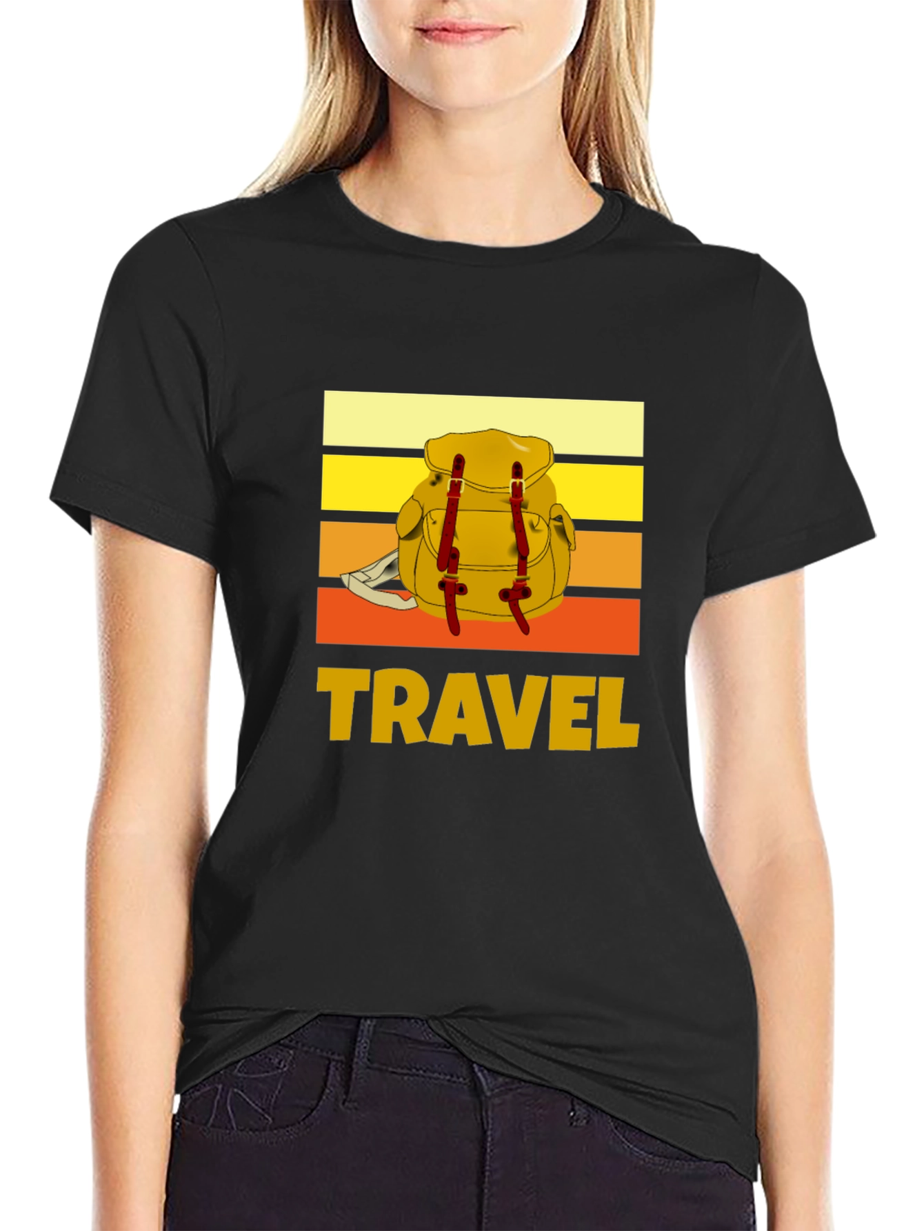Travel Backpack Graphic Tee - Adventure Ready
