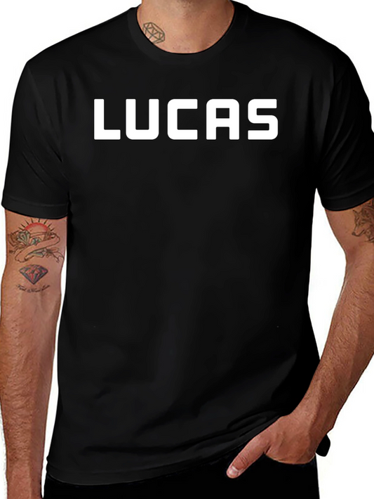 Lucas Personalized Black T-Shirt
