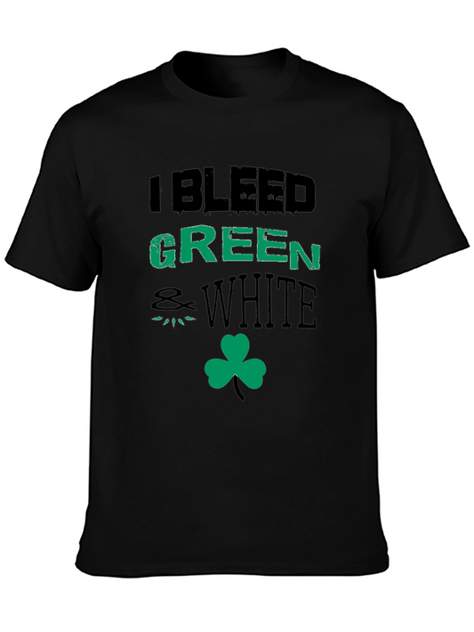 I Bleed Green and White St. Patricks Day T-Shirt