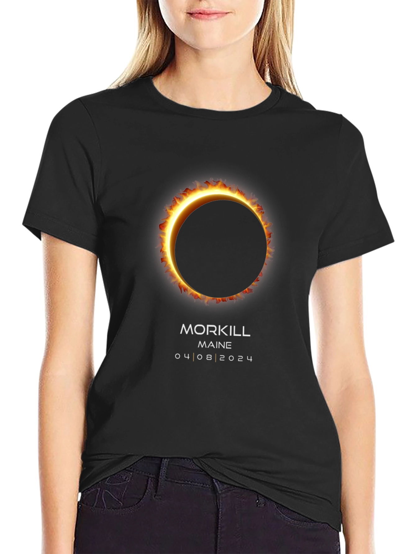 Total Solar Eclipse Morkill Maine 2024 T-Shirt