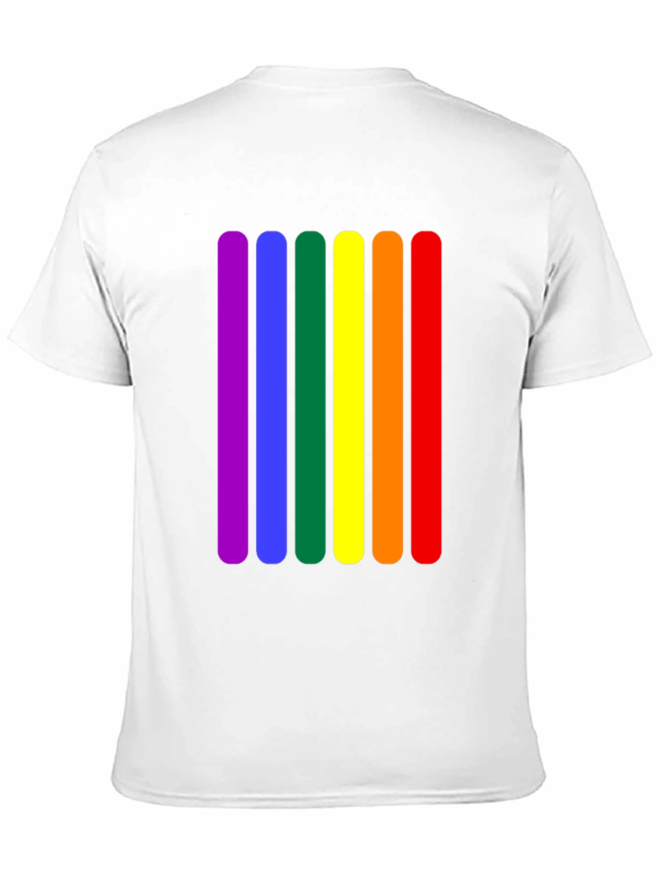 Rainbow Stripe Graphic Tee - Pride Fashion