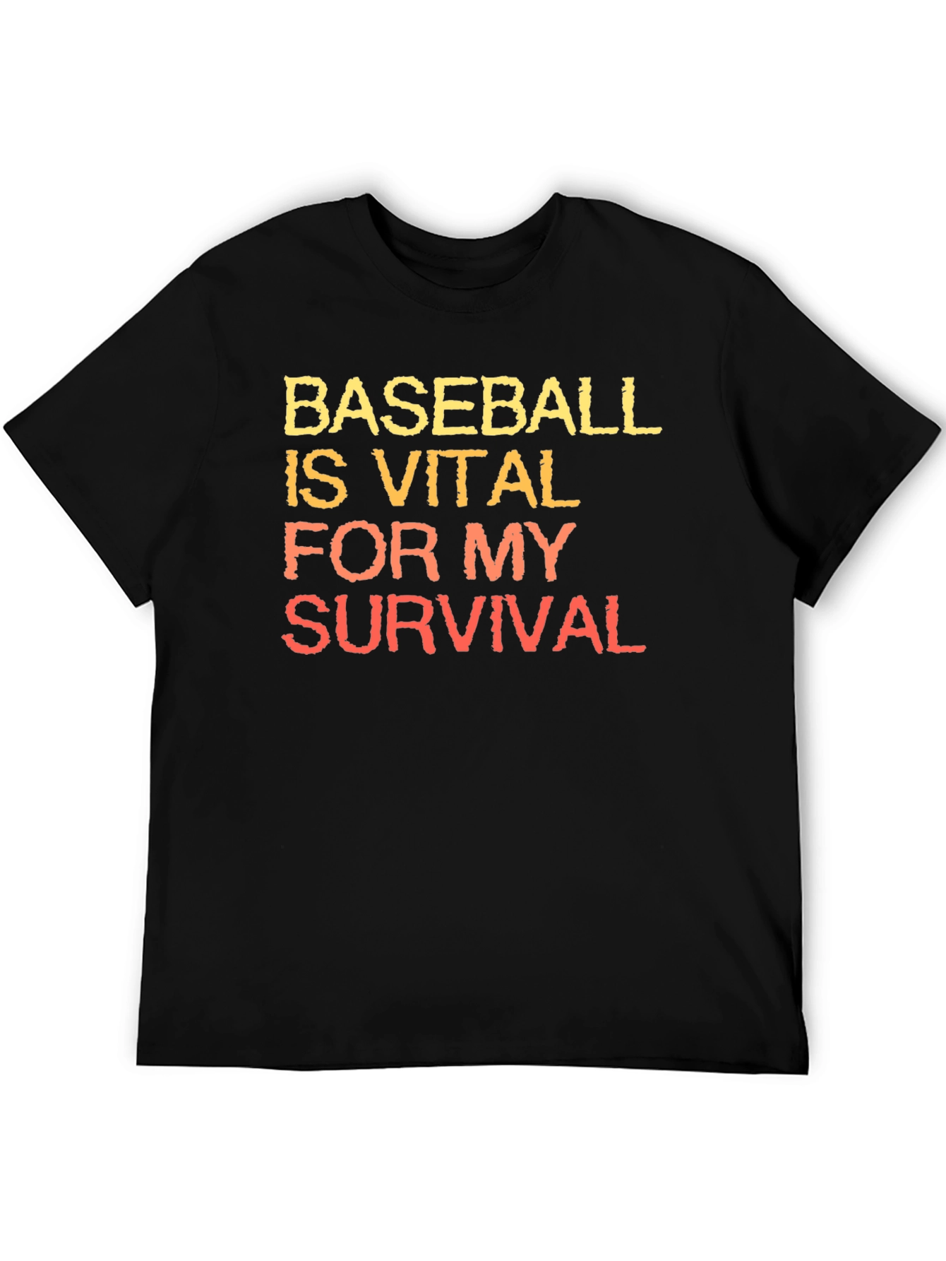 Baseball is Vital T-Shirt - Black